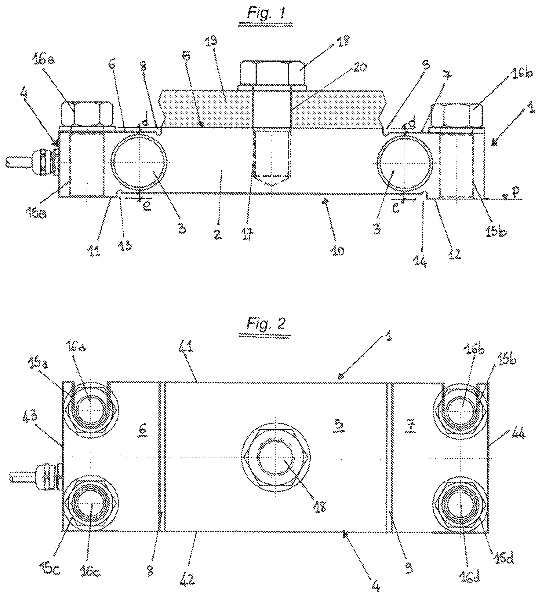 Patent US12345562 — Load cell for metallic silos — Figure 1