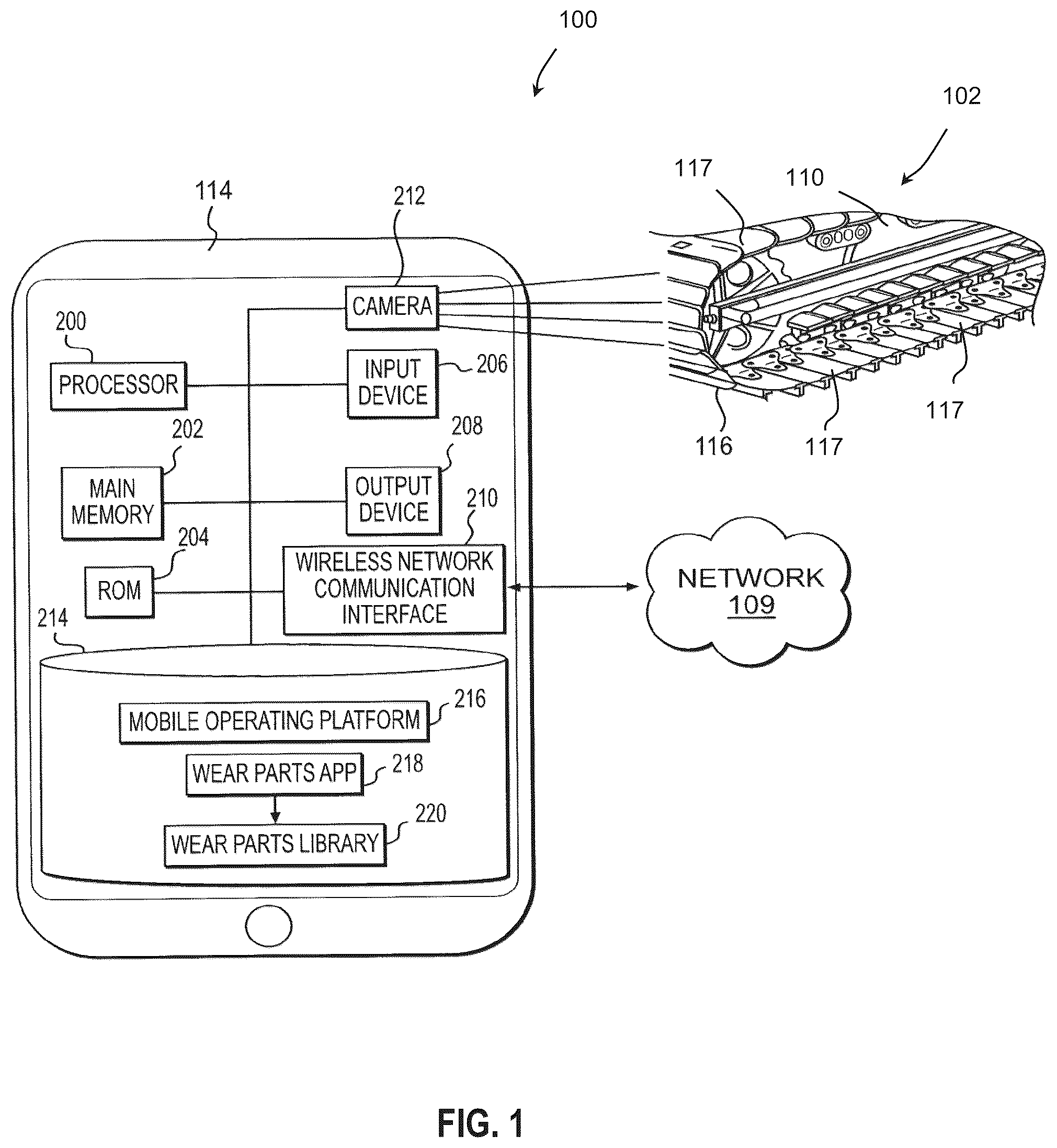 Patent US12345605 Figure 1 – System, apparatus, computer program product, and method for determining track pitch distance measurement