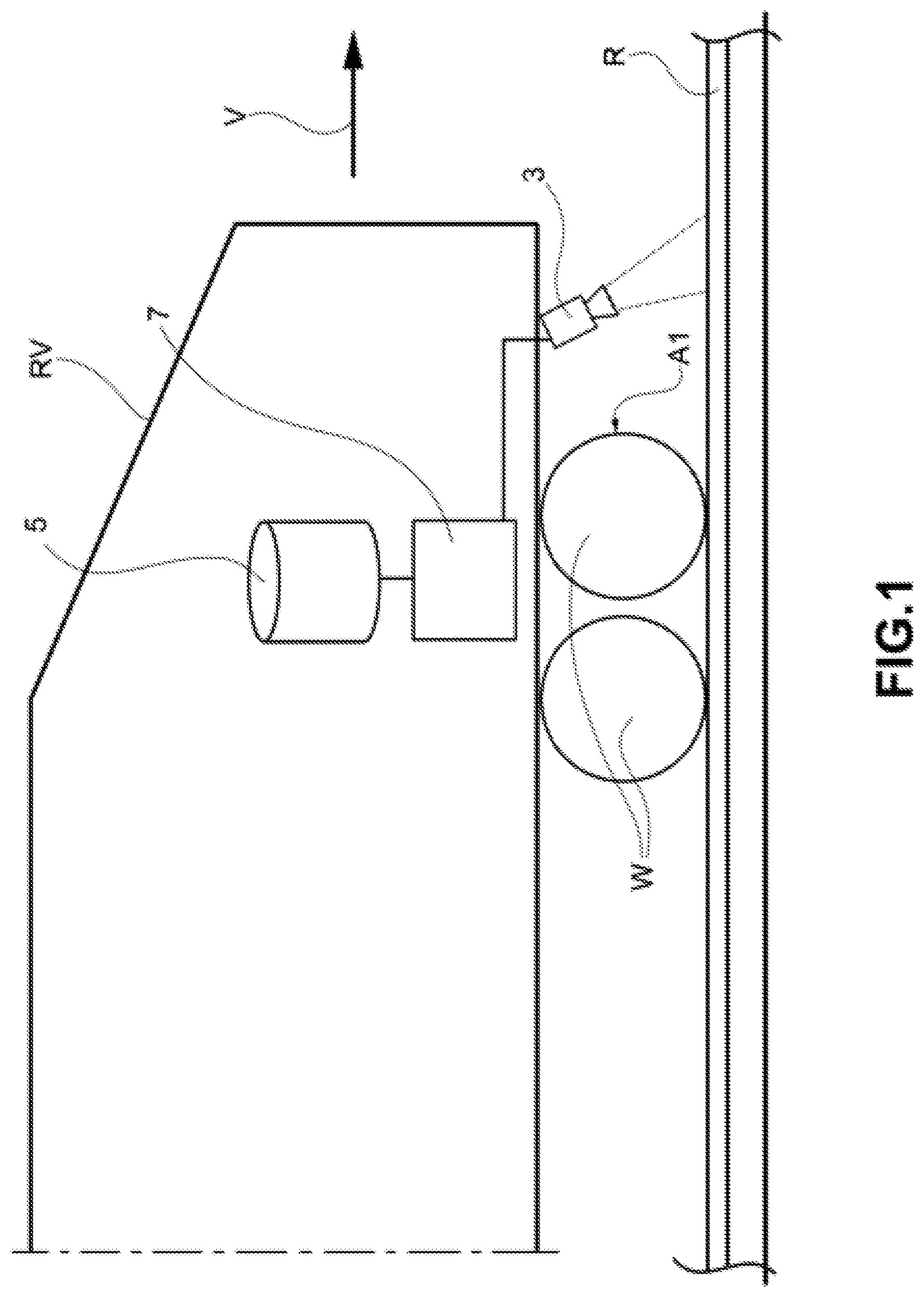 Patent US12345639 — System for determining a wheel-rail adhesion value for a railway vehicle — Figure 1