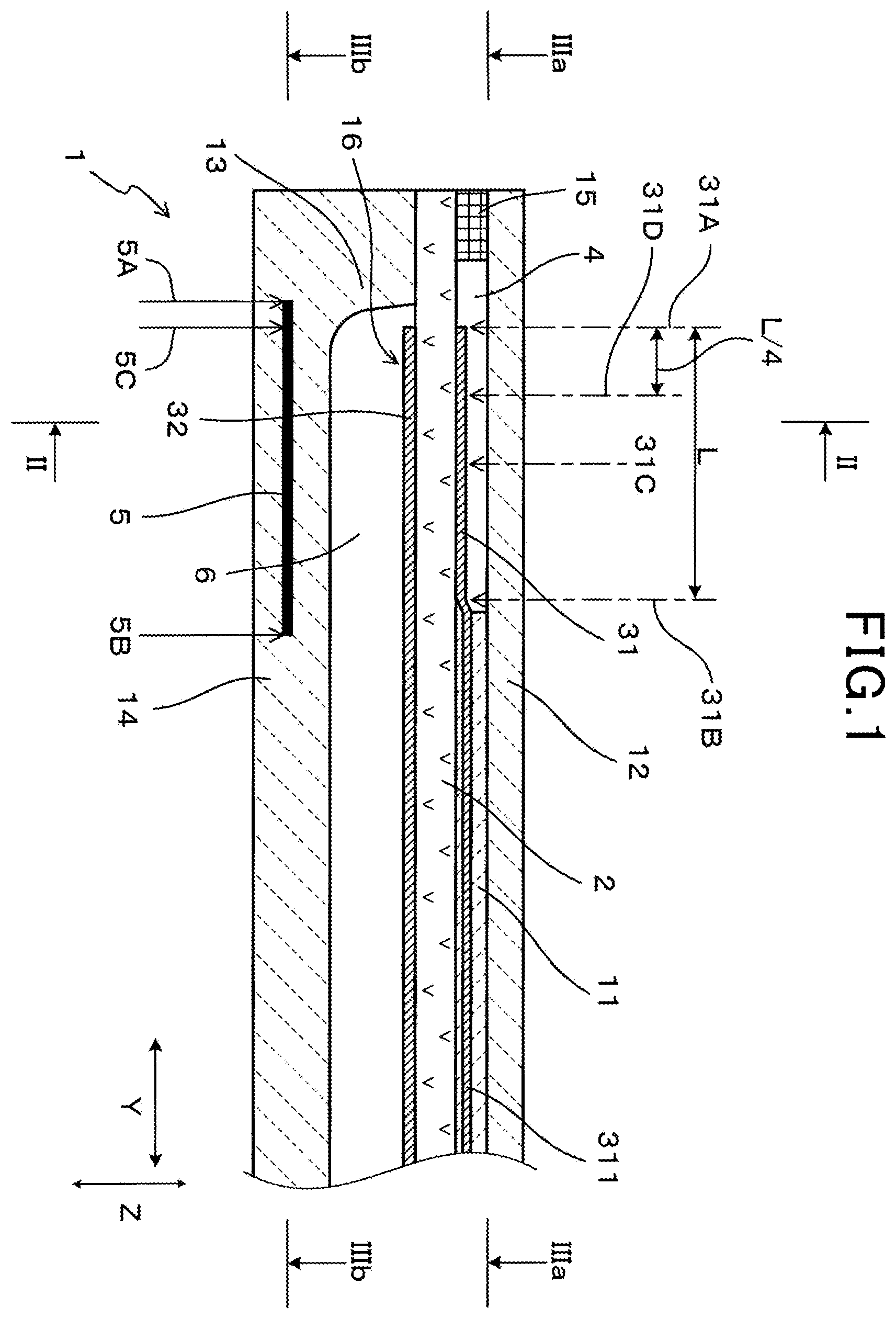 Patent US12345675 — Gas sensor element — Figure 1
