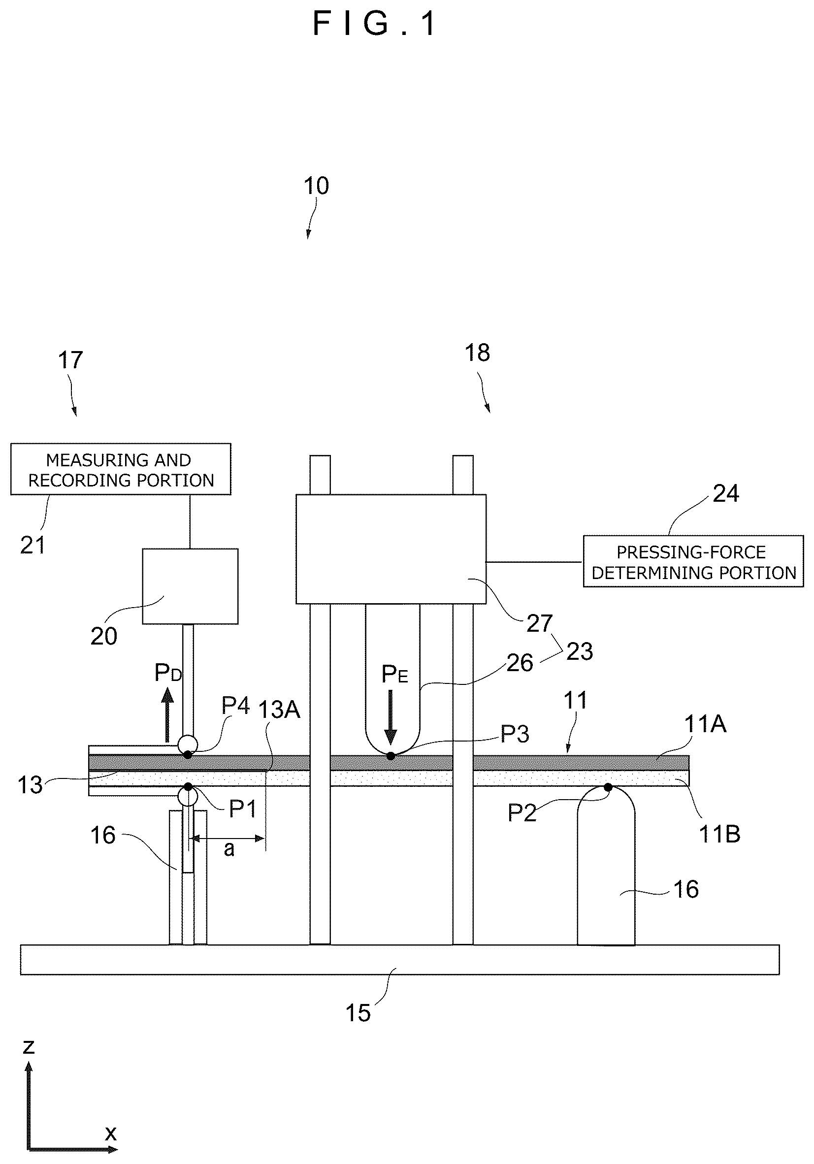Patent US12345686 — Fracture toughness testing machine and fracture toughness test method — Figure 1