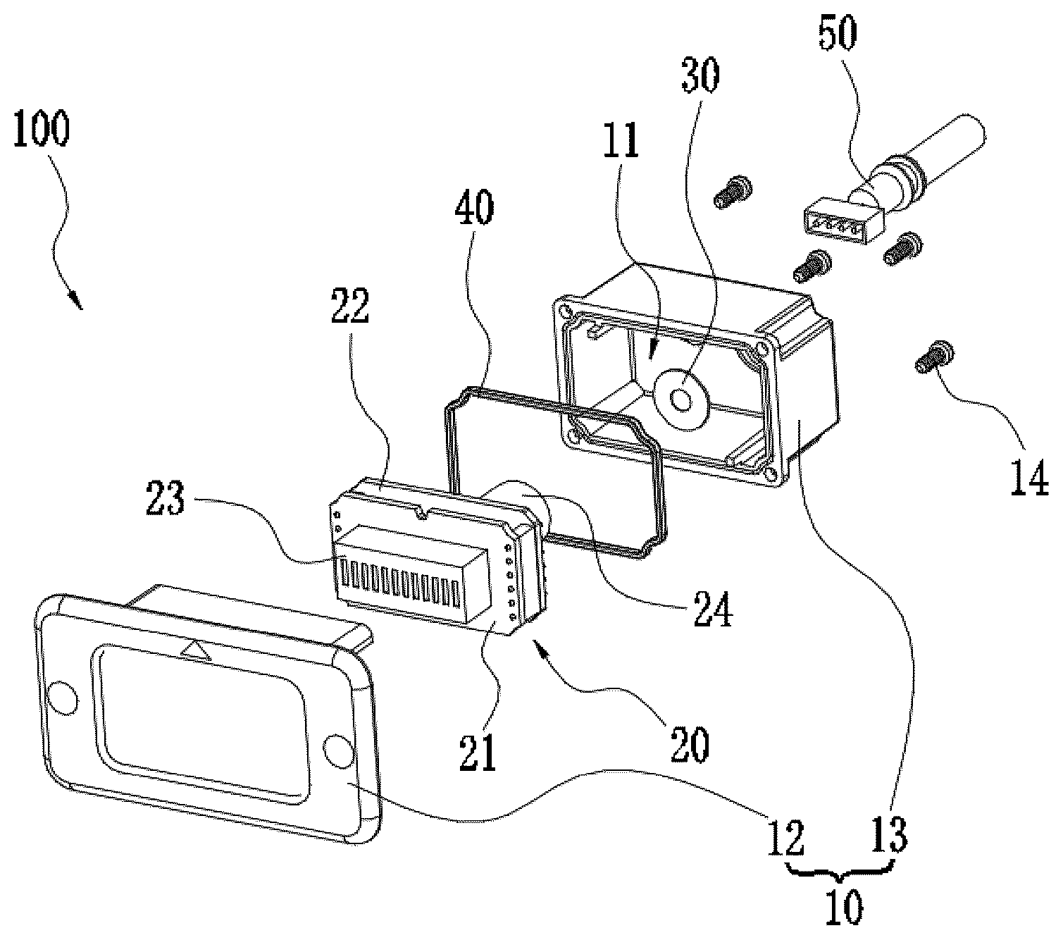 Patent US12345766 — Battery capacity meter and lithium battery — Figure 1