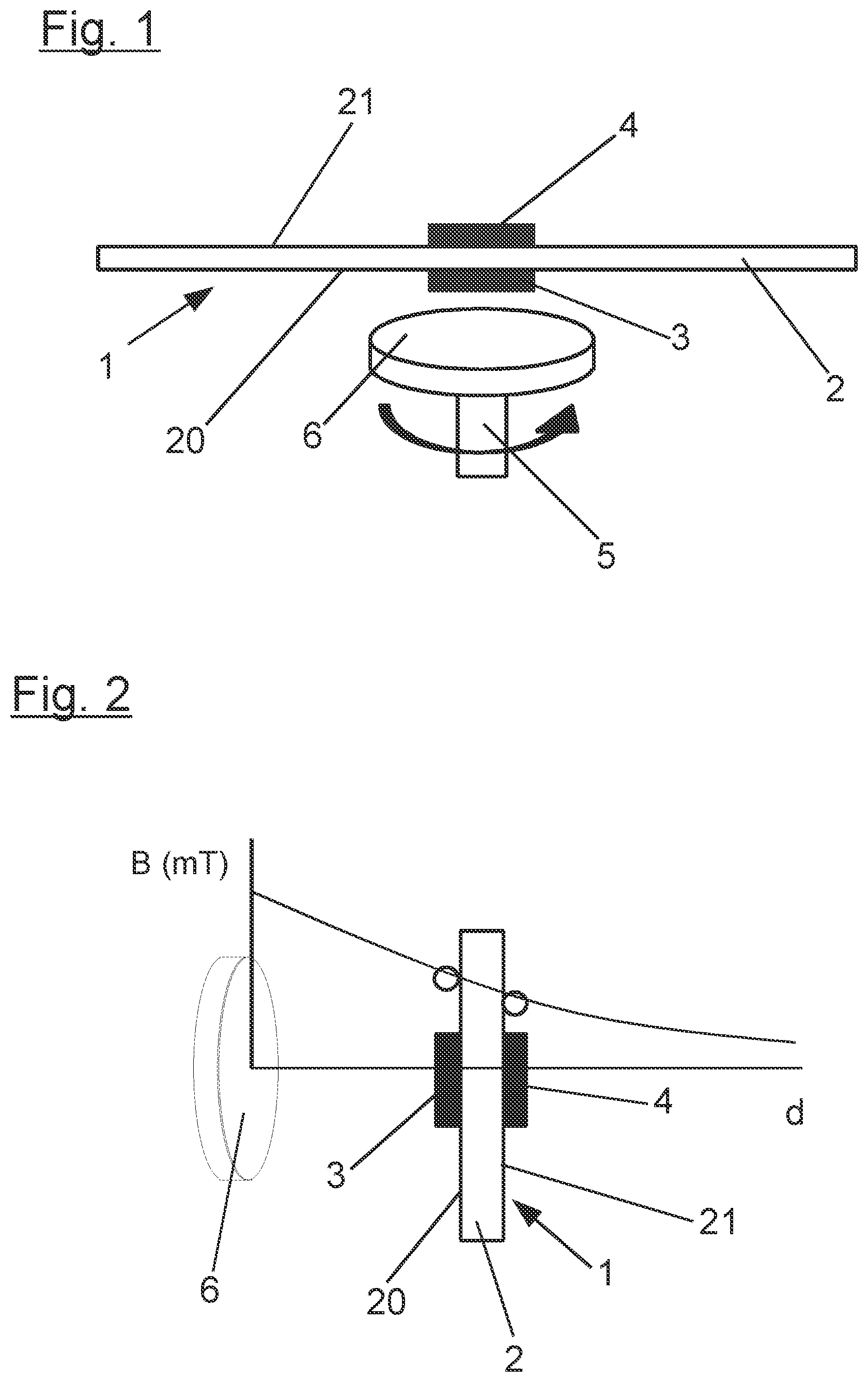 Patent US12345779 — Method for detecting and compensating a stray magnetic field when determining a rotation angle of a rotatable element by means of a magneto-resistive sensor system and magneto-resistive sensor system — Figure 1