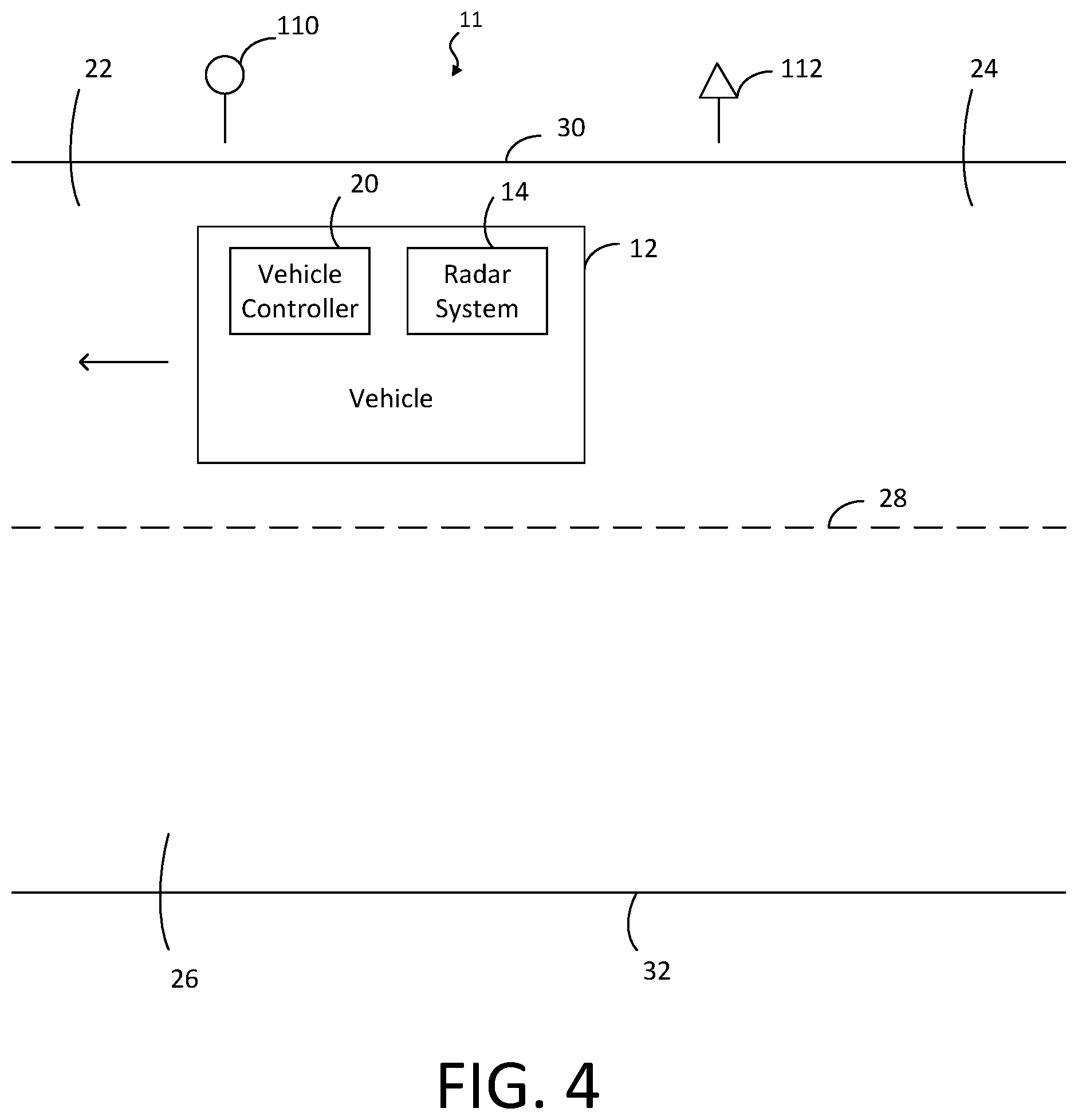 Patent US12345804 Figure 4 – Systems and methods for adjusting vehicle lane position