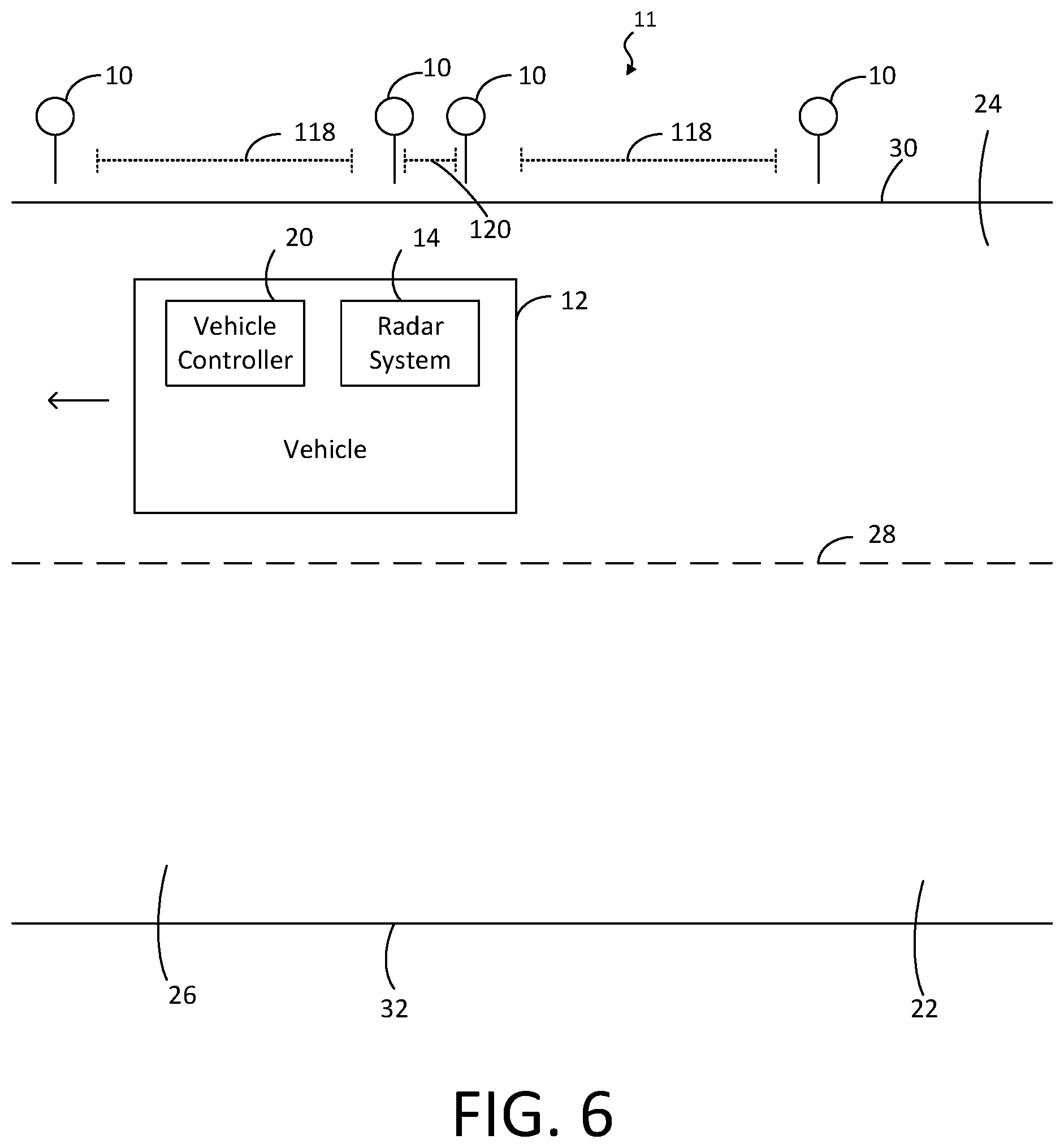 Patent US12345804 Figure 6 – Systems and methods for adjusting vehicle lane position