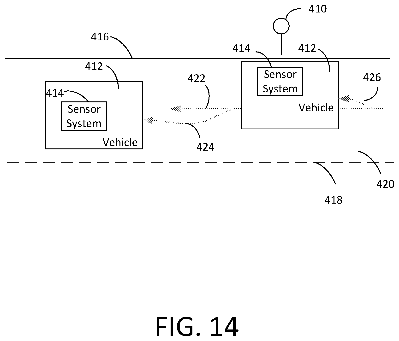 Patent US12345804 Figure 14 – Systems and methods for adjusting vehicle lane position