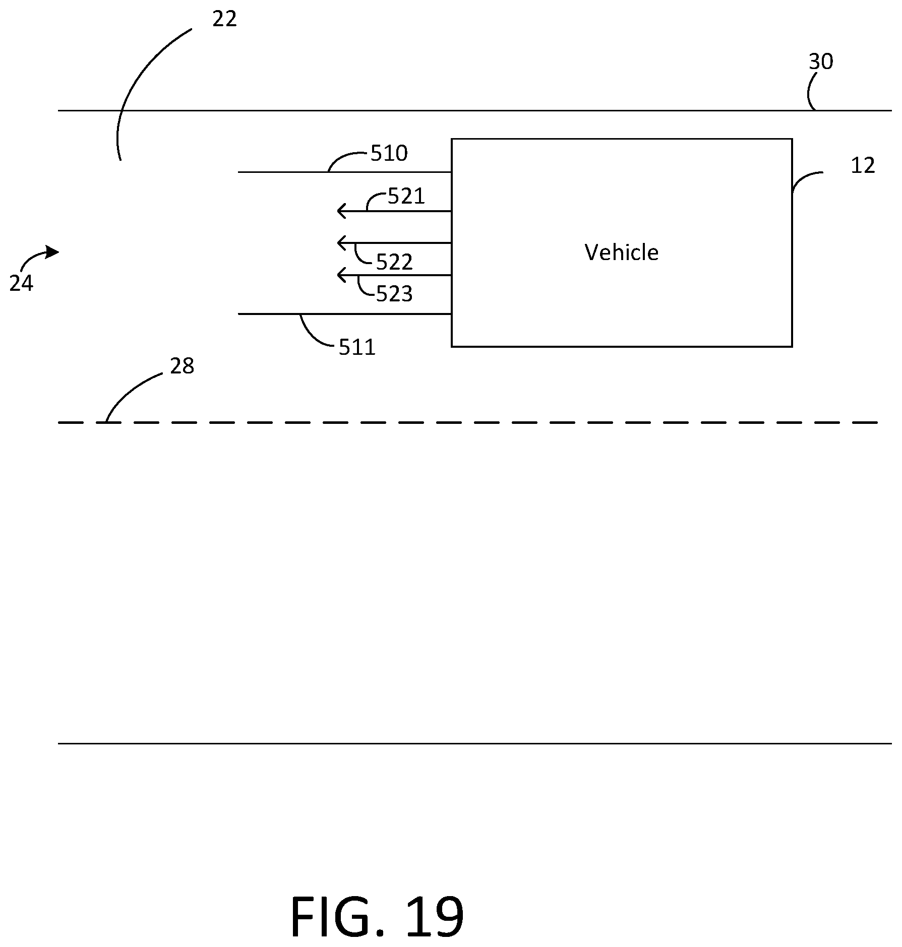Patent US12345804 Figure 19 – Systems and methods for adjusting vehicle lane position