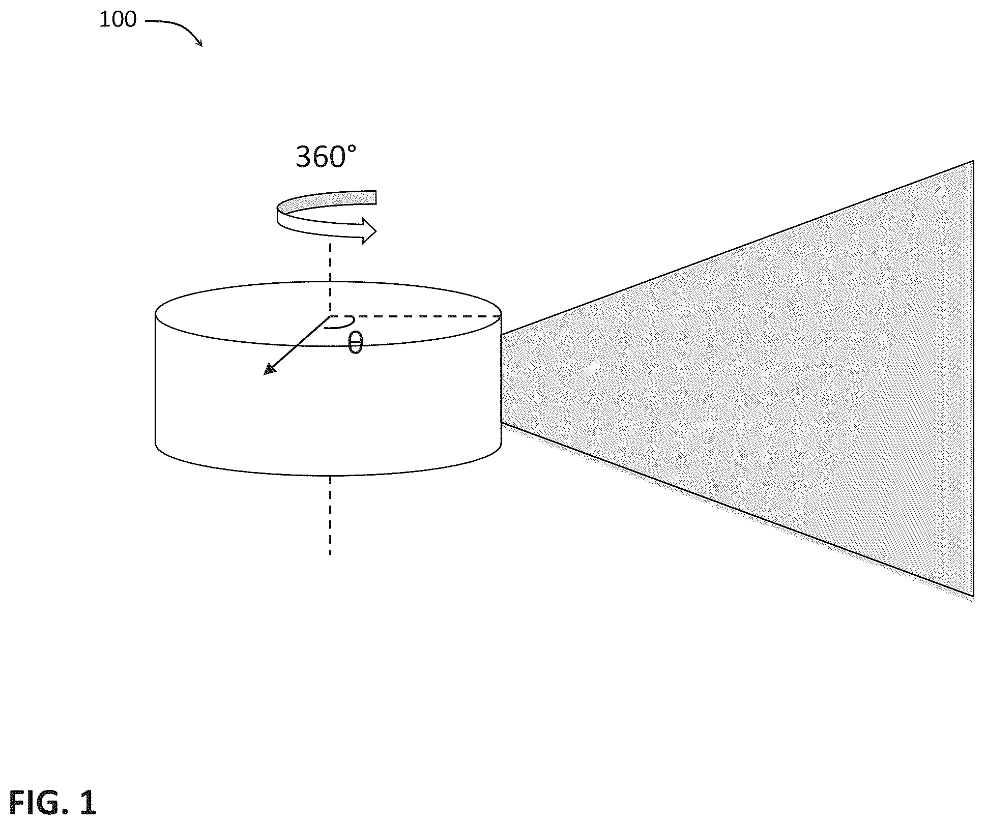 Patent US12345812 — Angle of rotation determination in scanning LIDAR systems — Figure 1