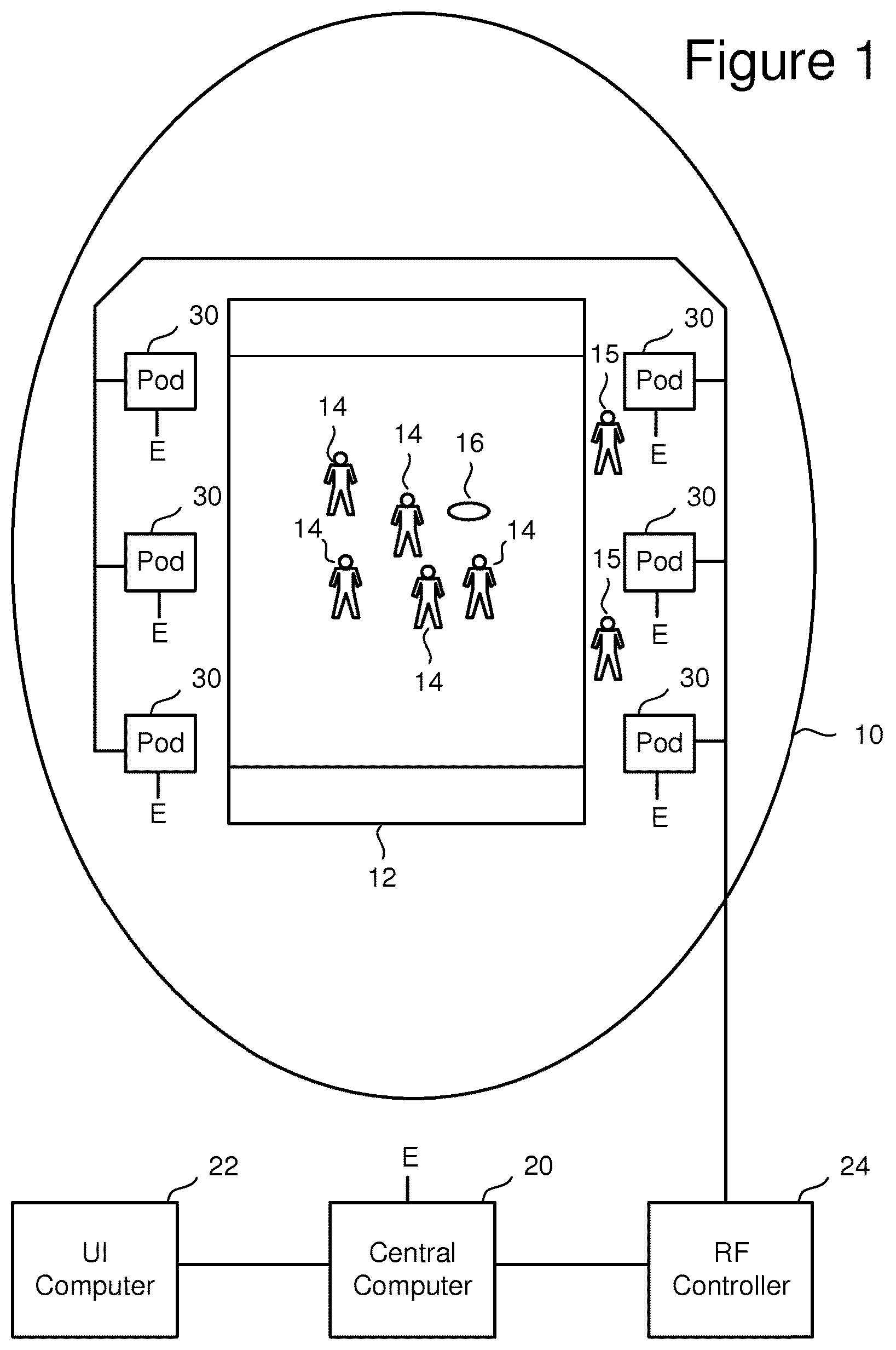 Patent US12345816 — Tracking system — Figure 1