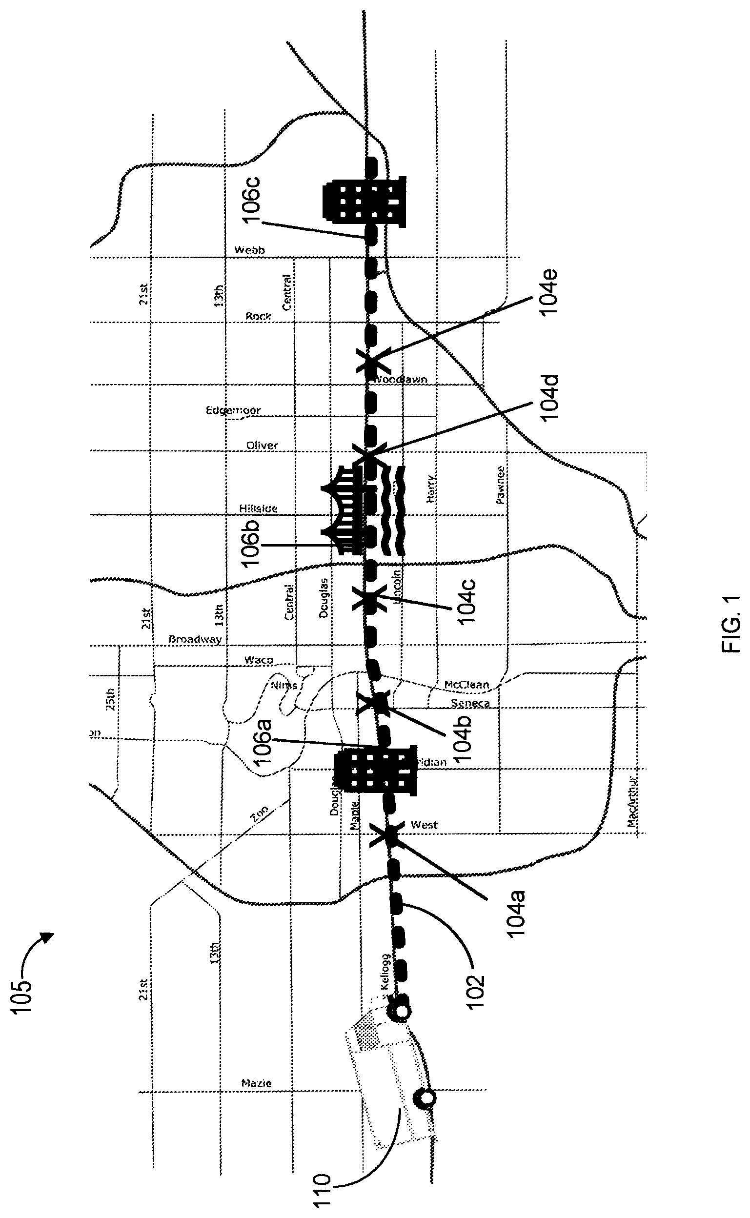 Patent US12345825 — Systems and methods utilizing mobile delivery devices in item delivery — Figure 1