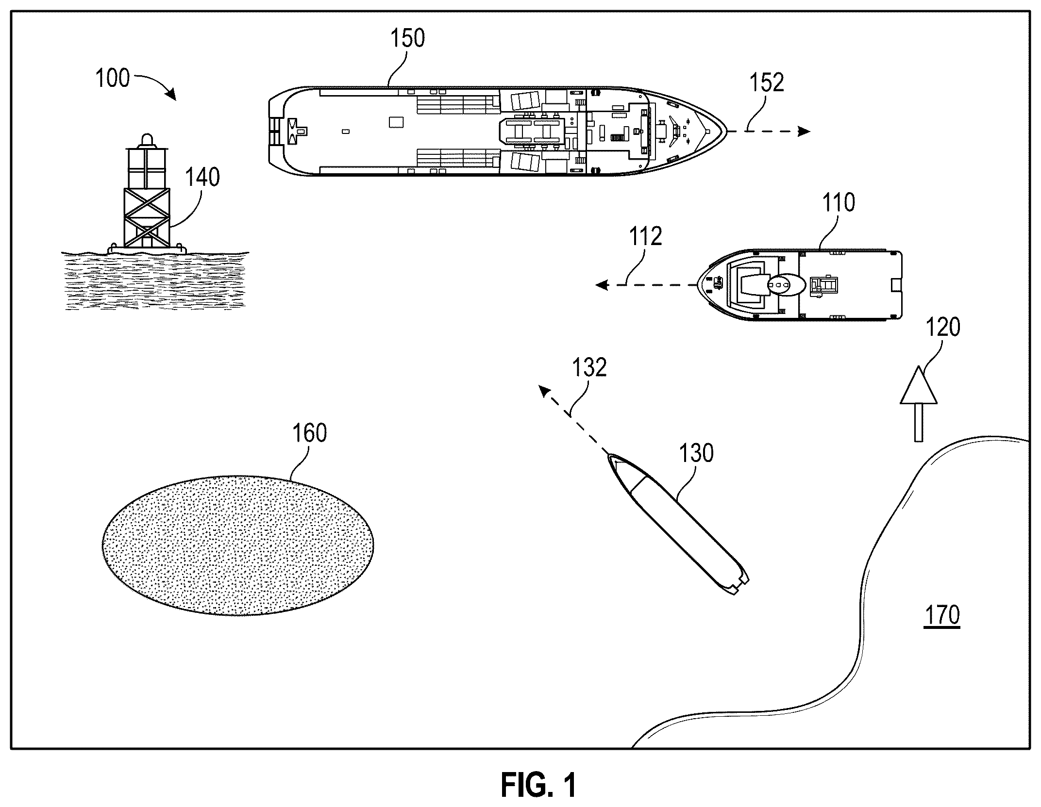 Patent US12345833 — Vessel field of awareness apparatus and method — Figure 1