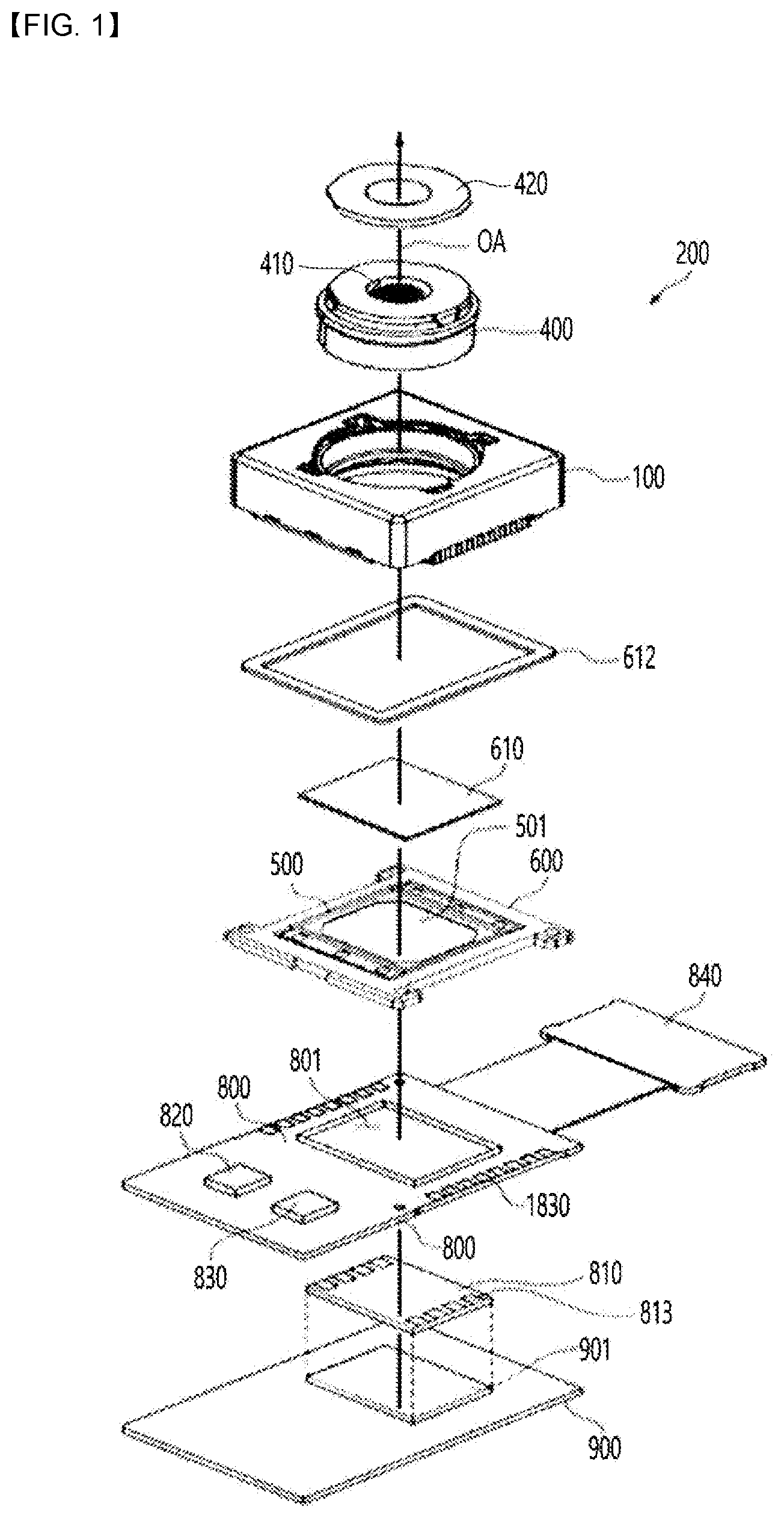 Patent US12345854 — Protective sheet and camera module comprising same — Figure 1