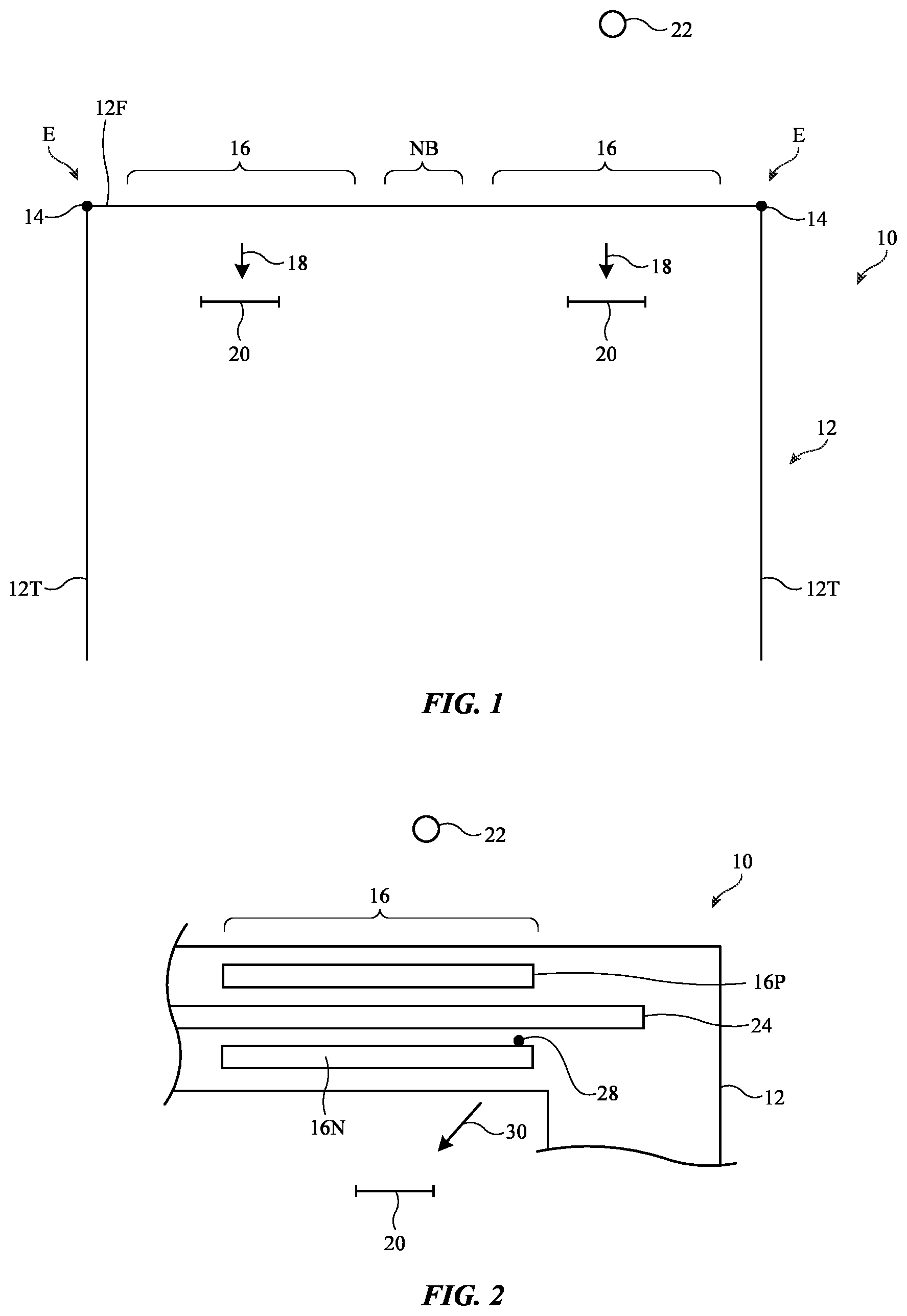 Patent US12345882 — Electronic devices with rearward-facing sensors — Figure 1