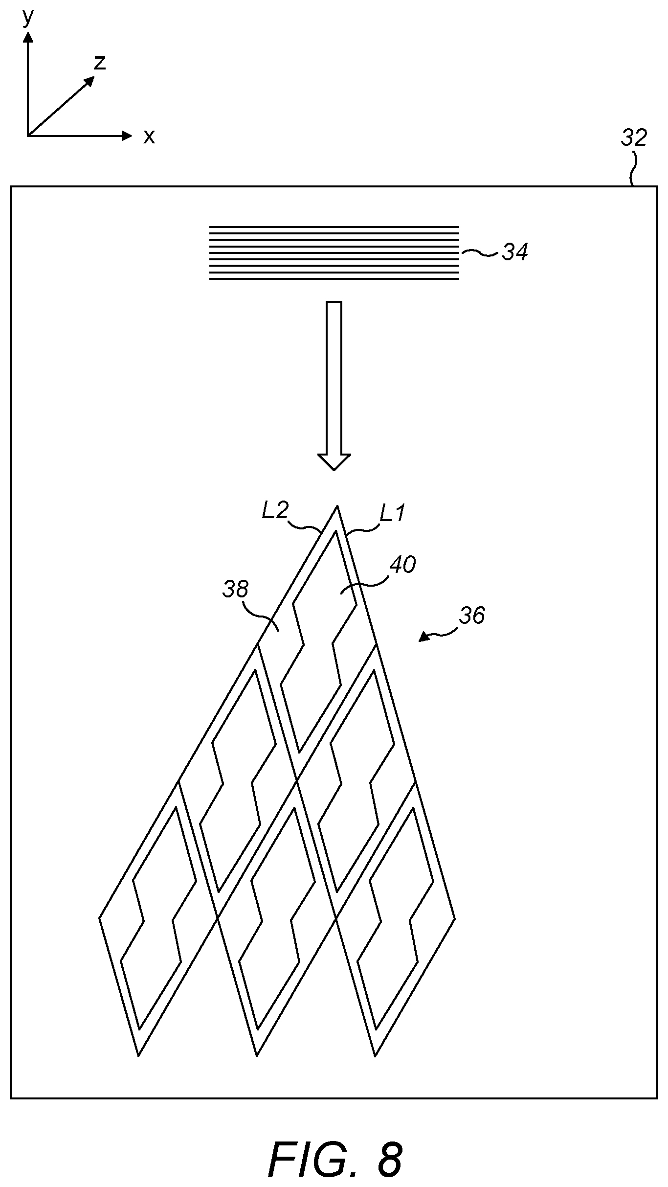 Patent US12345891 Figure 8 – Device and method for compensating effects of pantoscopic tilt or wrap/sweep tilt on an image presented on an augmented reality or virtual reality display