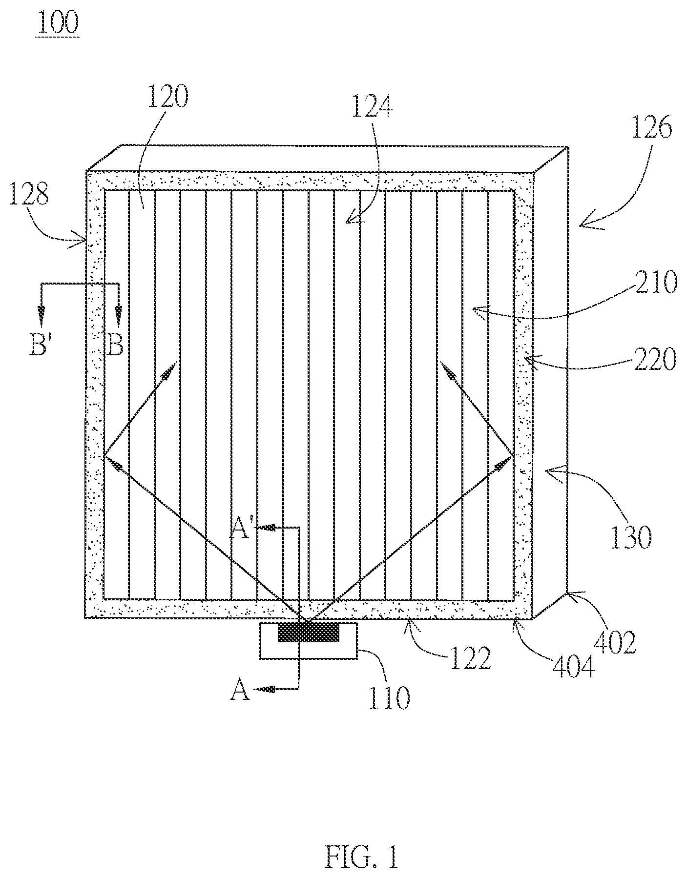 Patent US12345910 — Light guide plate and backlight module — Figure 1