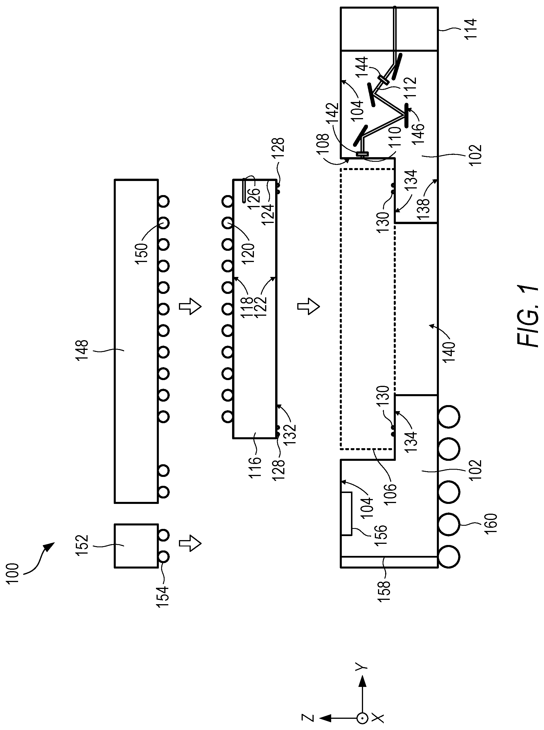 Patent US12345931 — Optical circuit with optical port in sidewall — Figure 1