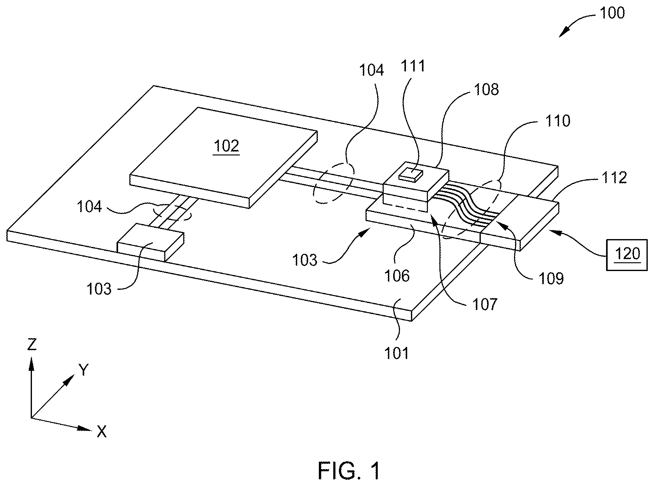 Patent US12345934 — Methods for fabrication of optical structures on photonic glass layer substrates — Figure 1
