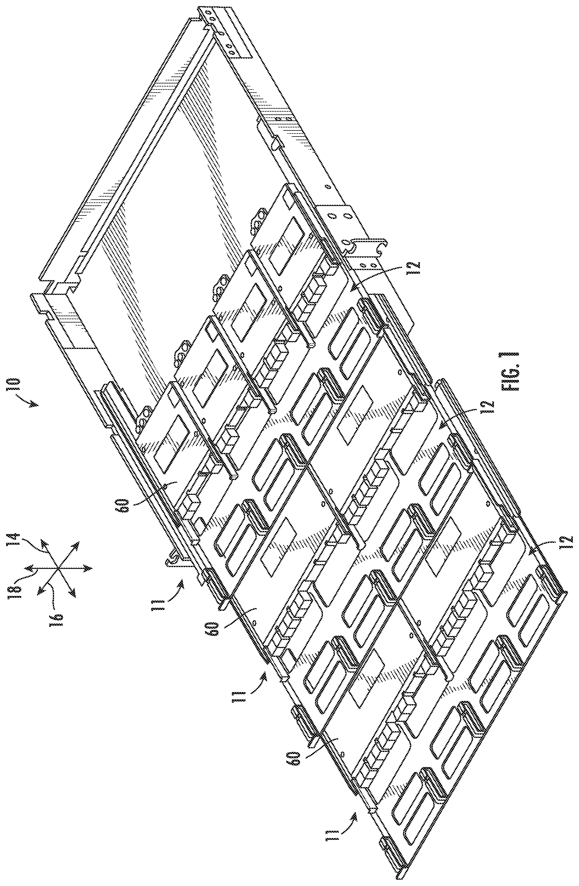 Patent US12345938 — Fiber optic tray systems — Figure 1