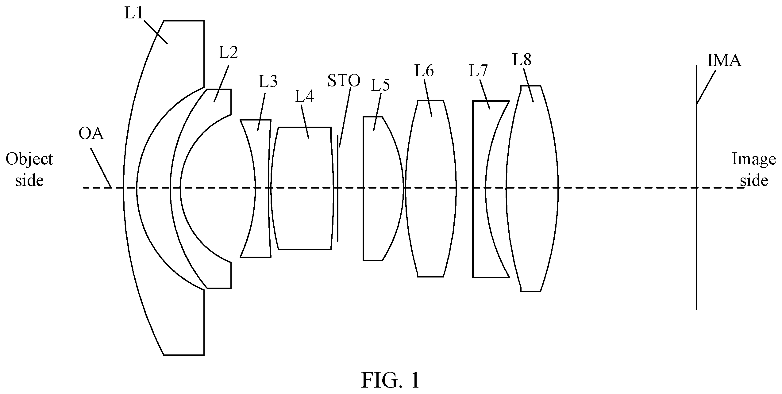 Patent US12345951 — Wide-angle lens assembly — Figure 1