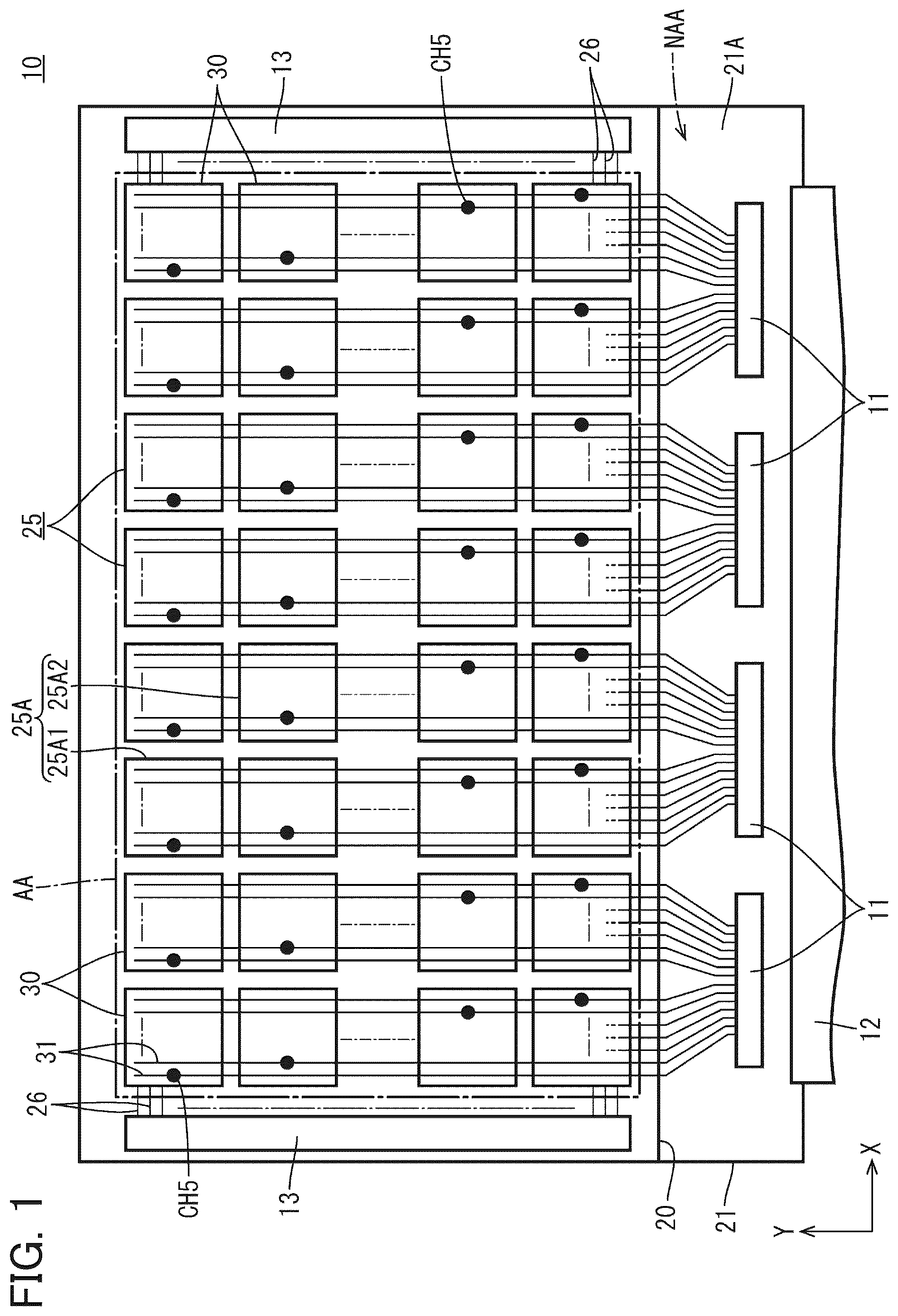 Patent US12345987 — Wiring substrate and display device — Figure 1