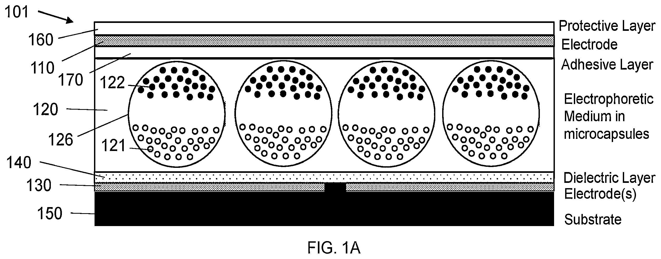 Patent US12345995 — Layered structure with high dielectric constant for use with active matrix backplanes — Figure 1