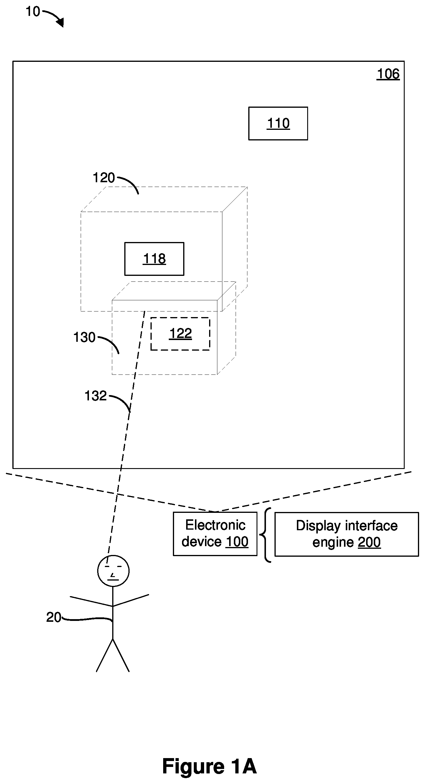Patent US12347025 — Restricting display area of applications — Figure 1