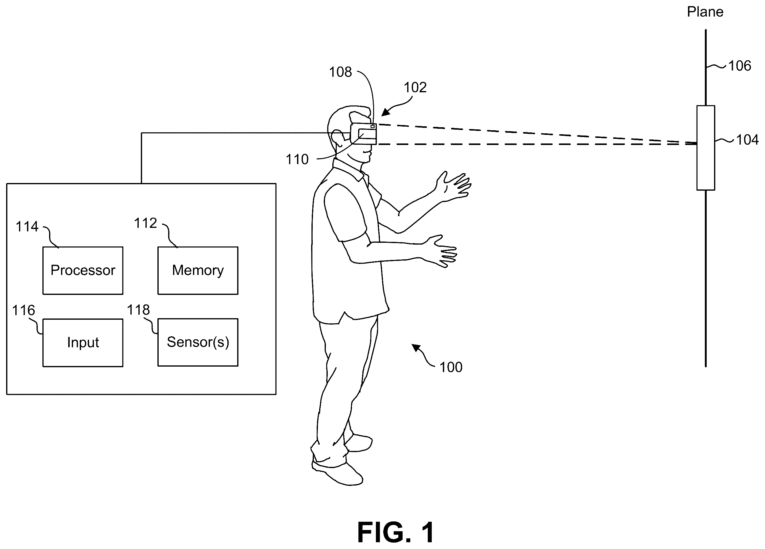 Patent US12347052 Figure 1 – Virtual content generation