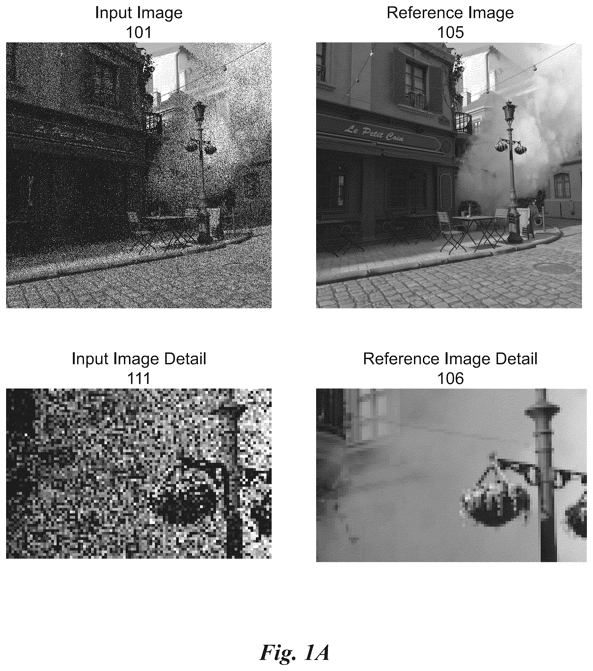 Patent US12347076 — Joint neural denoising of surfaces and volumes — Figure 1
