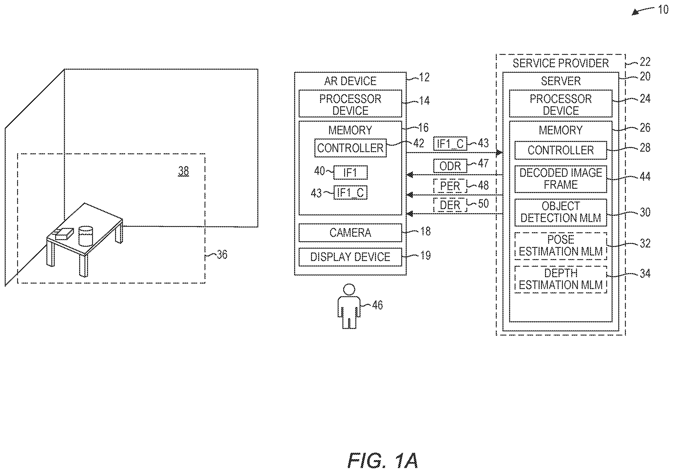 Patent US12347190 — Efficient offloading of video frame processing tasks in edge-assisted augmented reality — Figure 1
