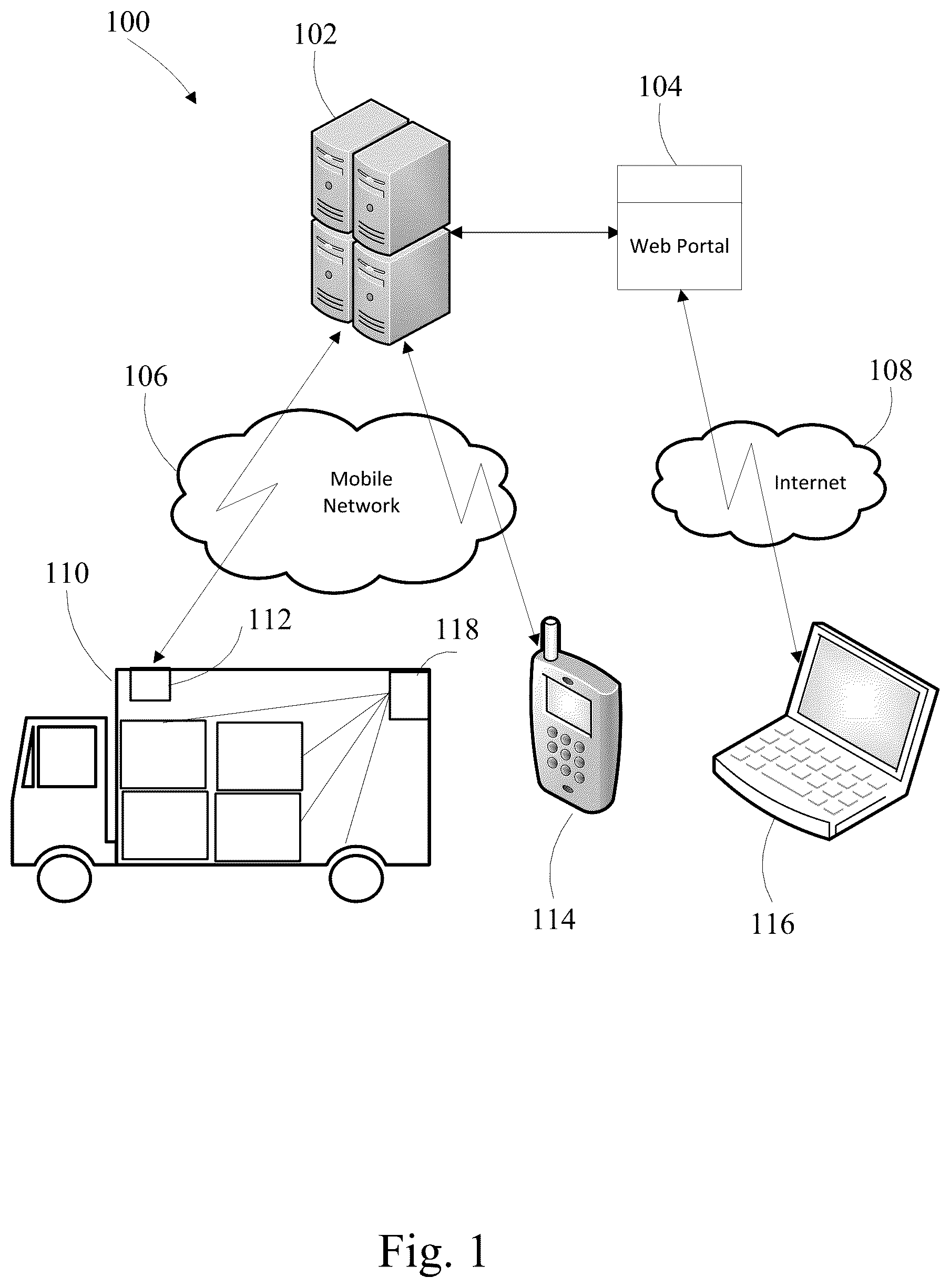 Patent US12347248 — Load management using ranging — Figure 1