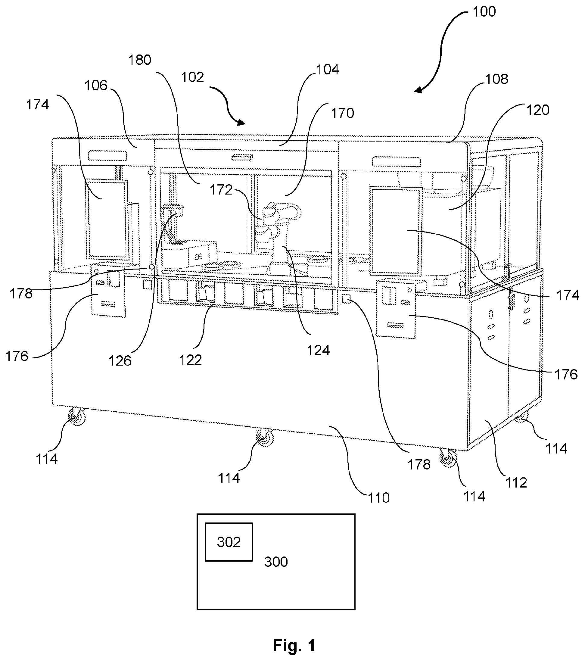 Patent US12347259 — Automatic beverage vending machine — Figure 1