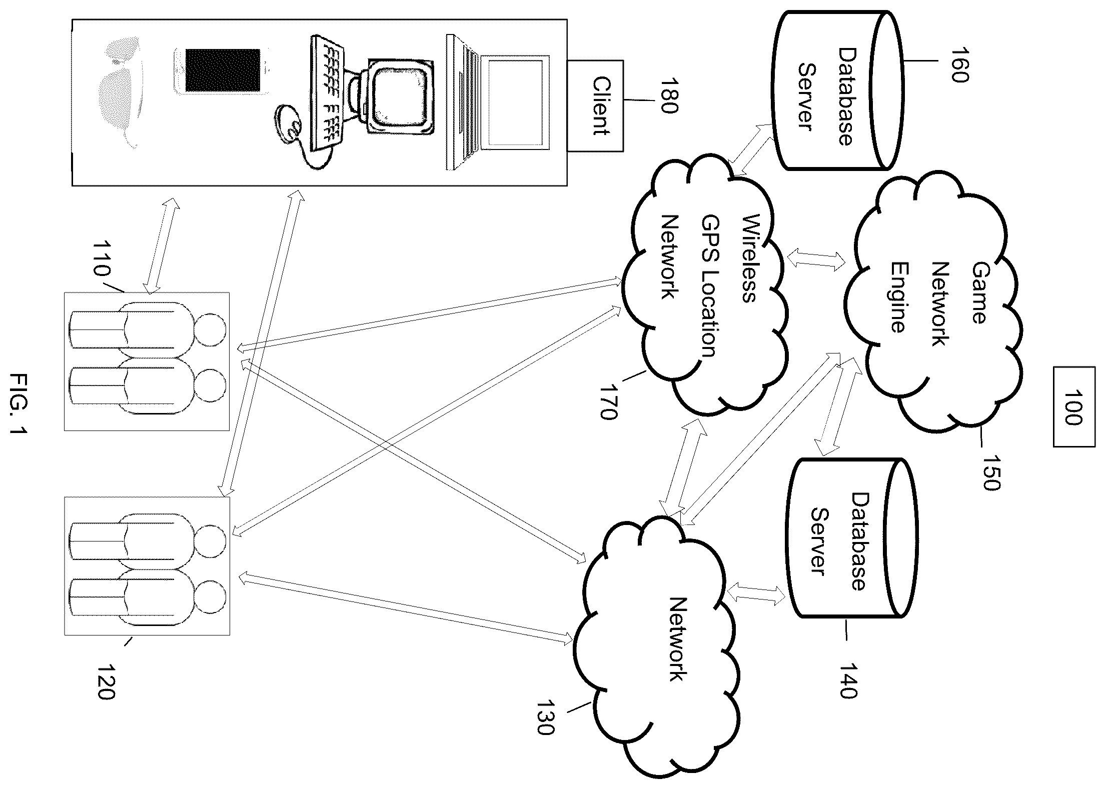 Patent US12347265 Figure 1 – Implementations of a computerized business transaction exchange for various users