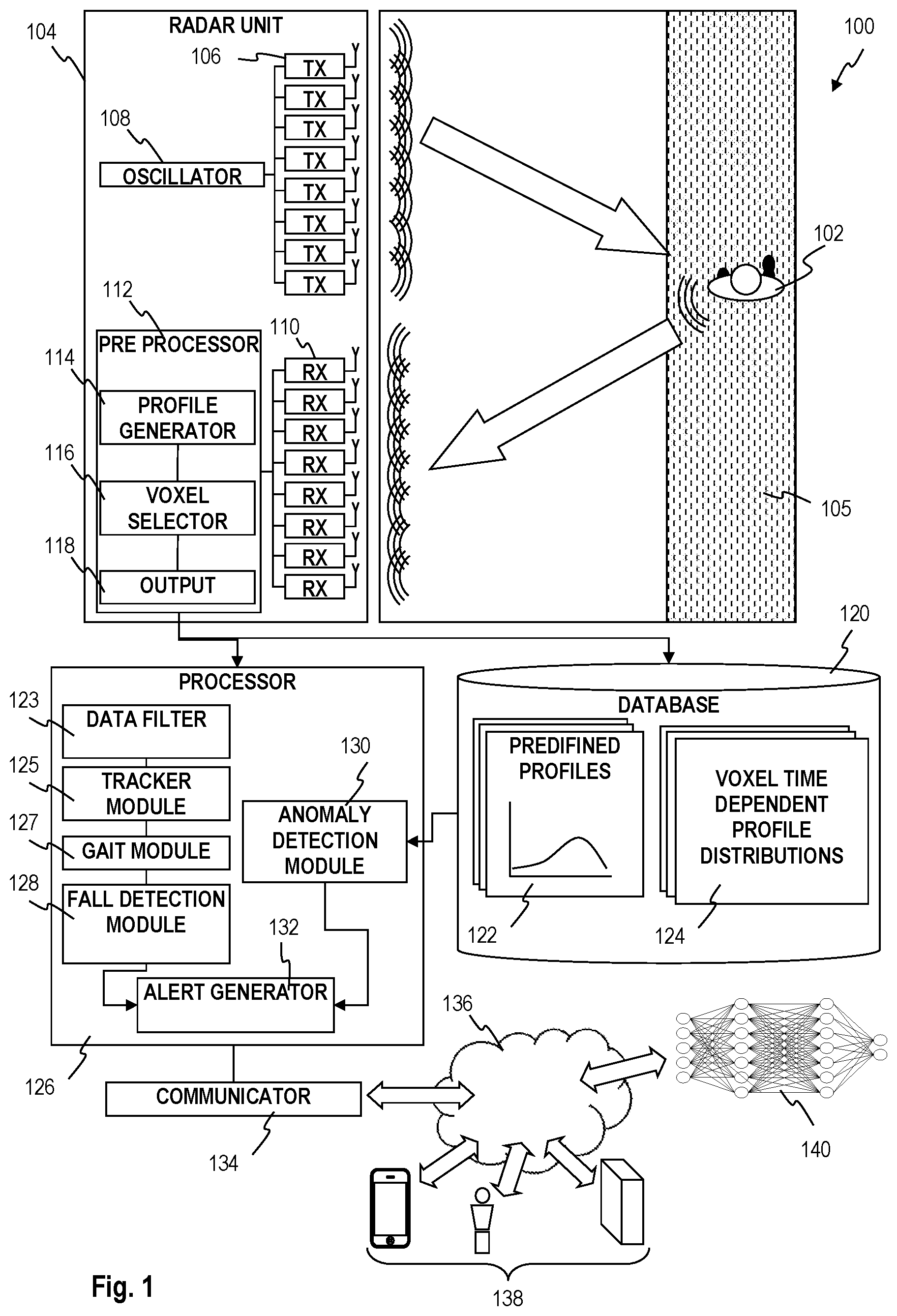 Patent US12347298 — Target monitoring and alert system and method — Figure 1