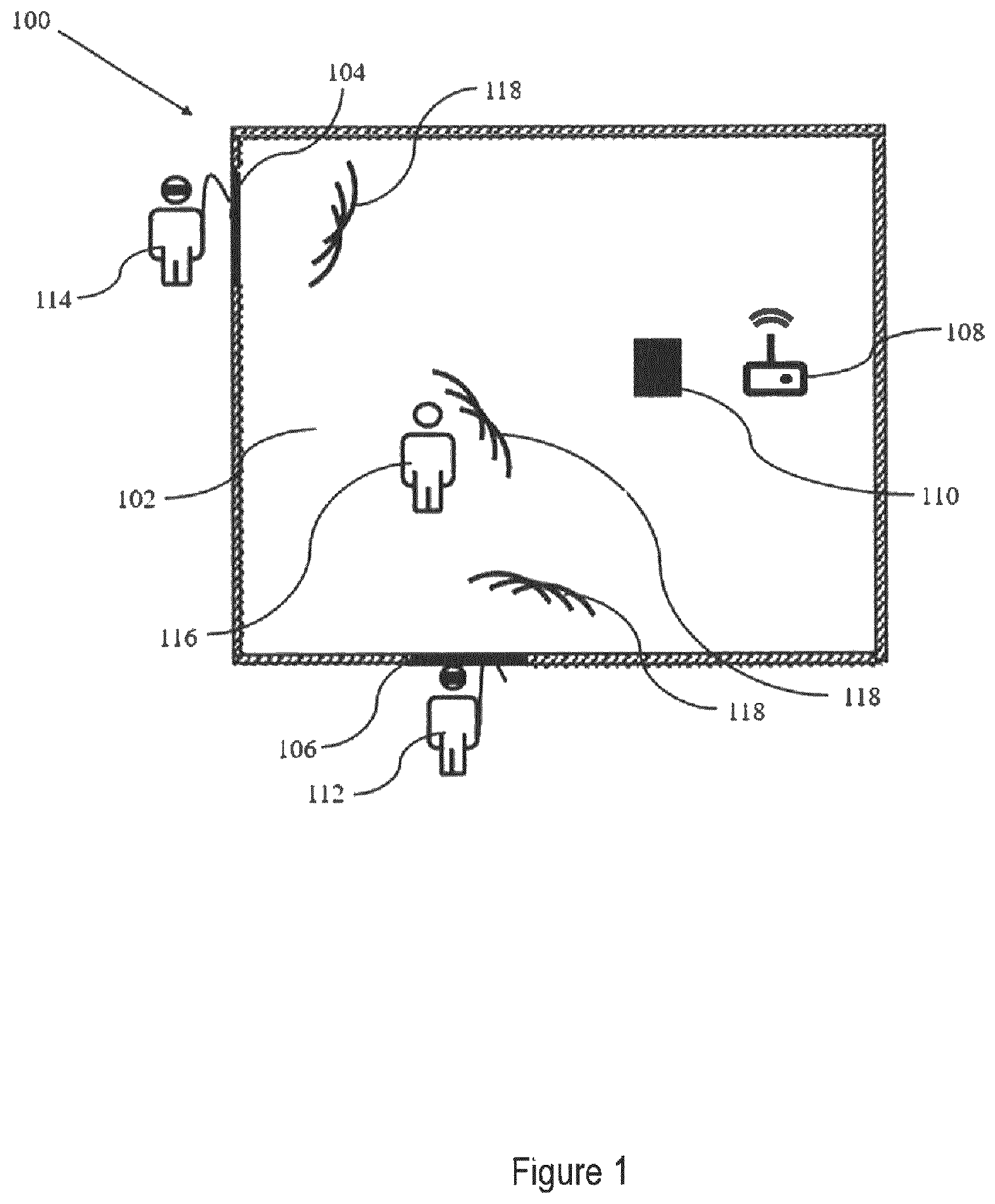 Patent US12347303 — Devices and systems for break-in prevention — Figure 1