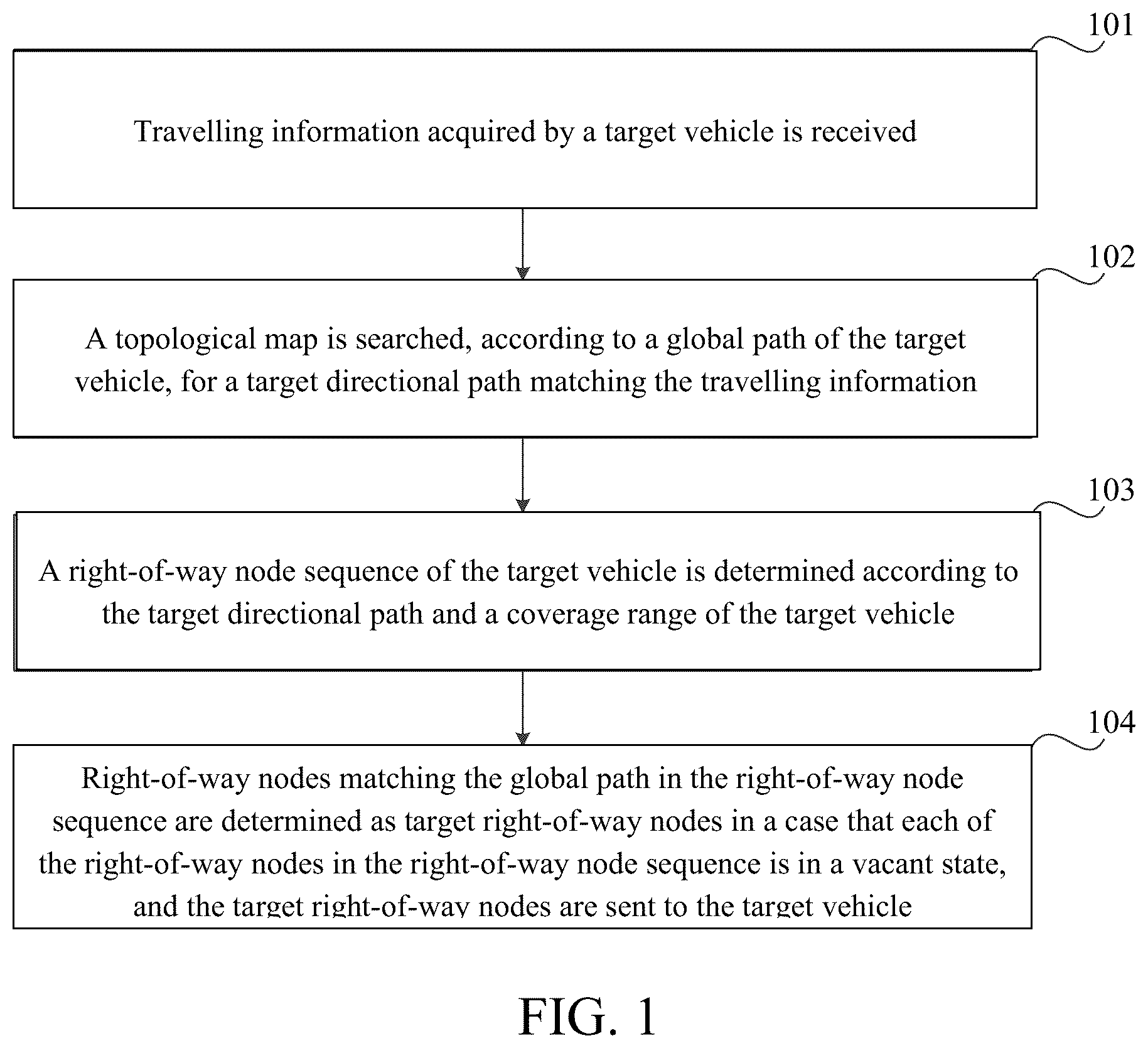 Patent US12347314 — Vehicle scheduling method, apparatus, and system — Figure 1