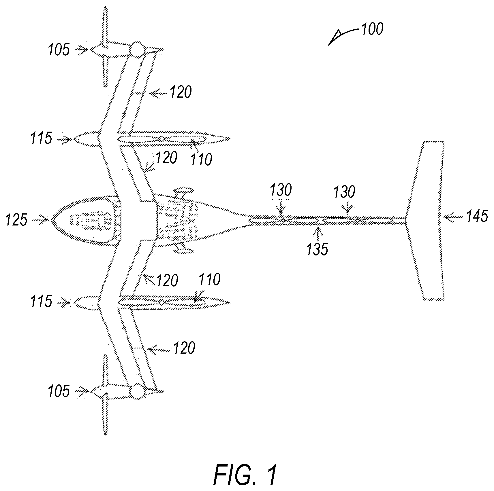 Patent US12347325 — Dynamic aircraft routing — Figure 1