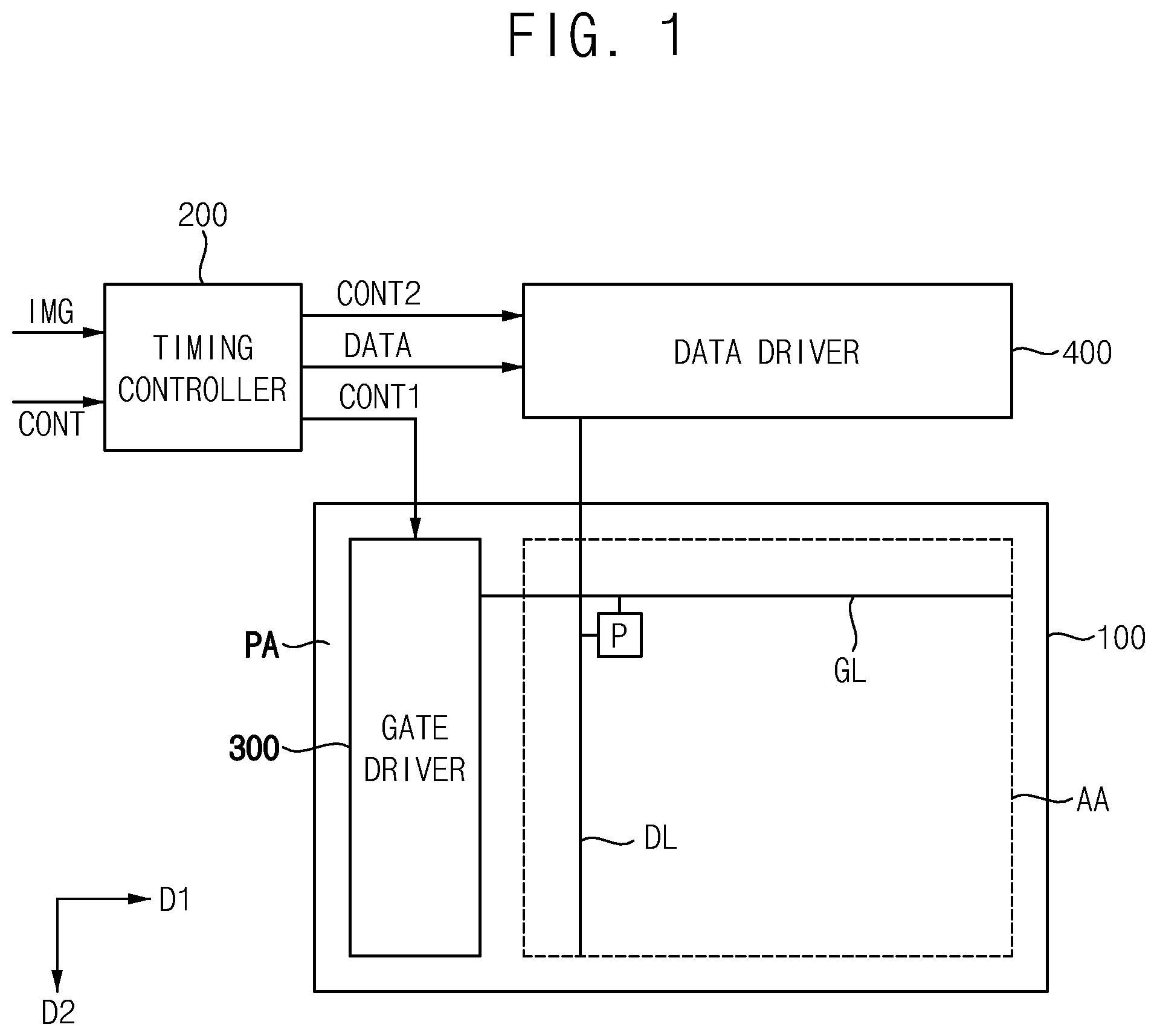 Patent US12347362 Figure 1 – Data driver and display device including the same