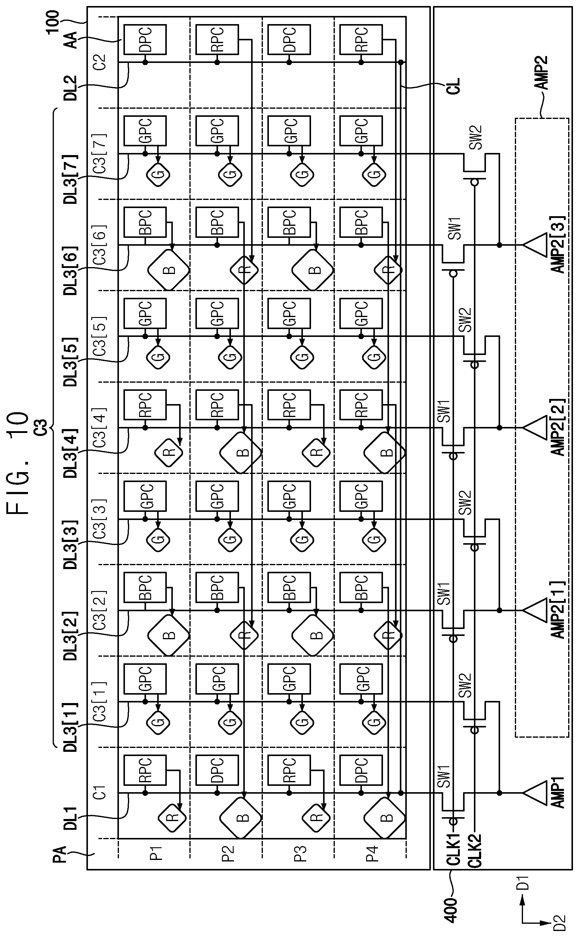 Patent US12347362 Figure 10 – Data driver and display device including the same