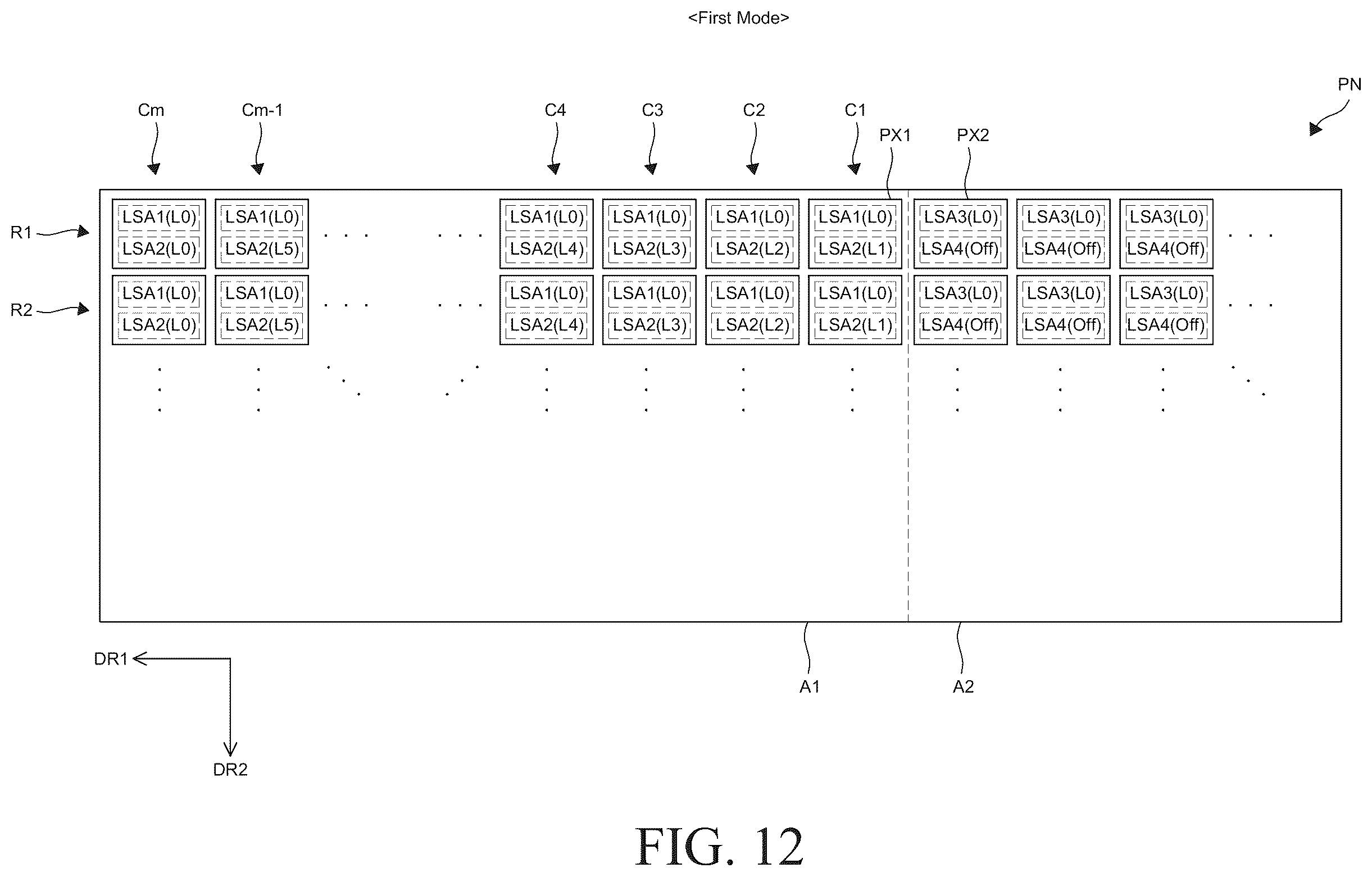 Patent US12347366 Figure 11 – Display device