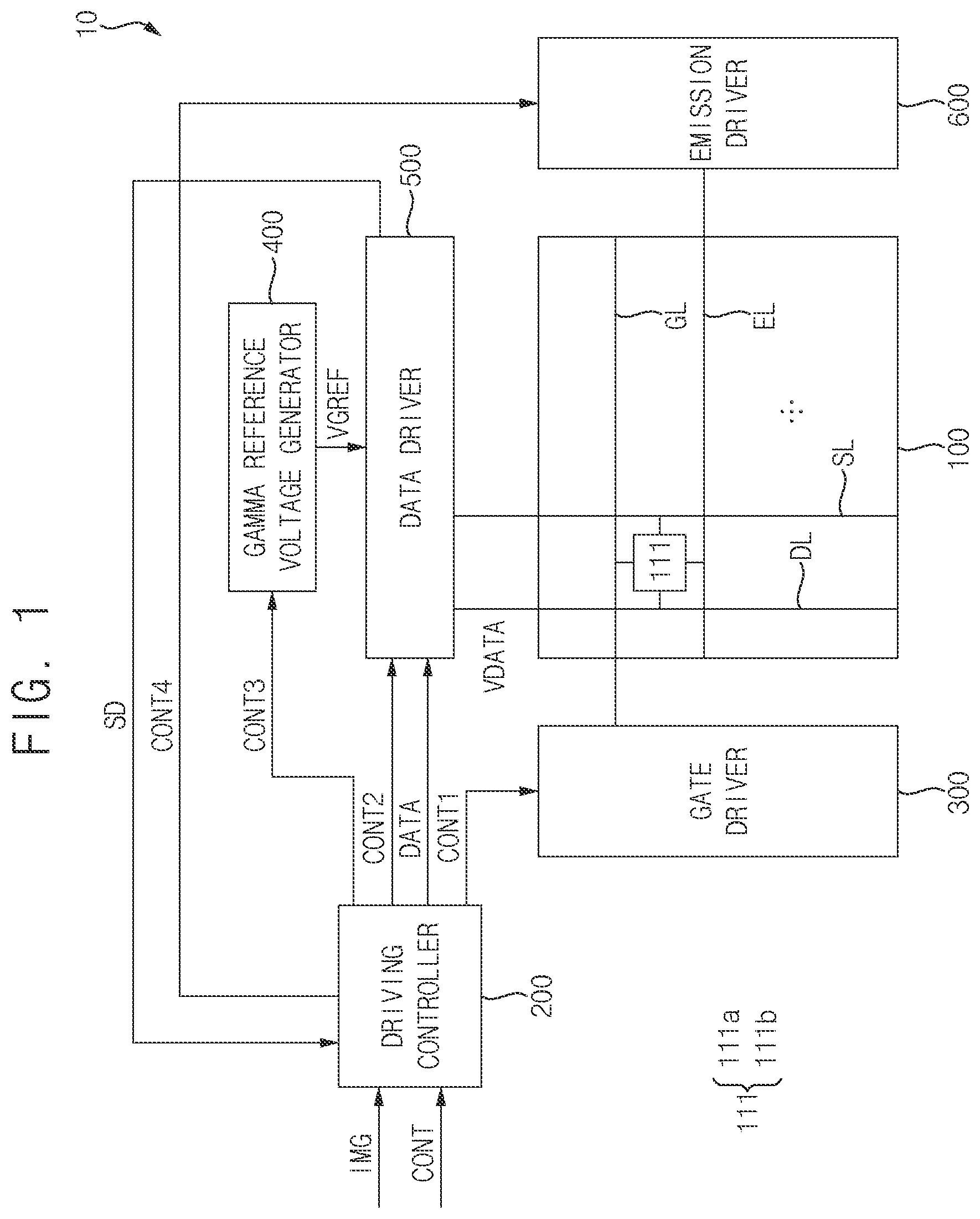 Patent US12347375 — Pixel circuit and display device including the same — Figure 1