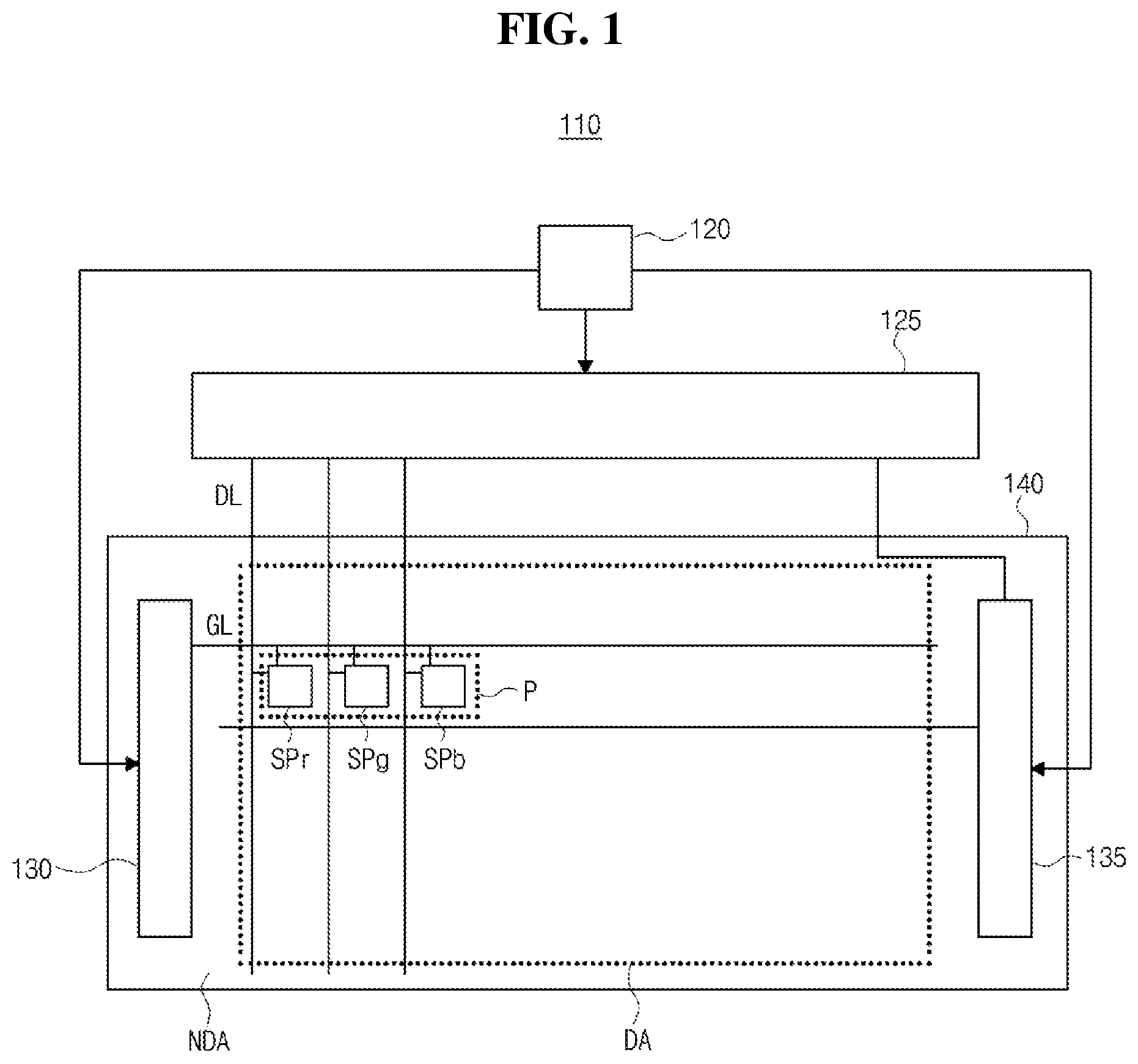 Patent US12347377 — Display device including stage transistor — Figure 1
