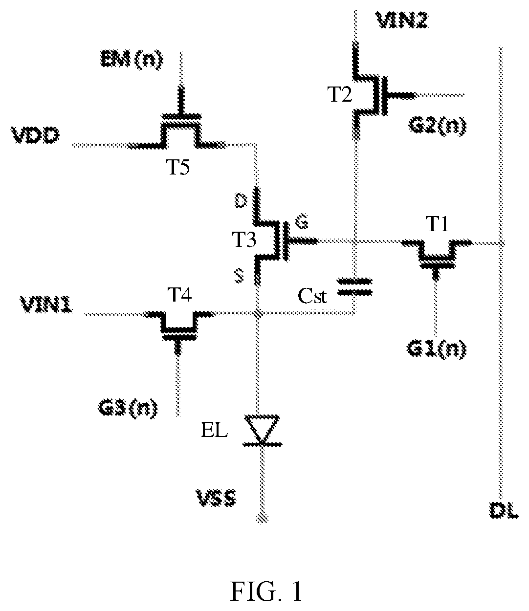 Patent US12347379 Figure 1 – Pixel circuit and driving method thereof, and display device