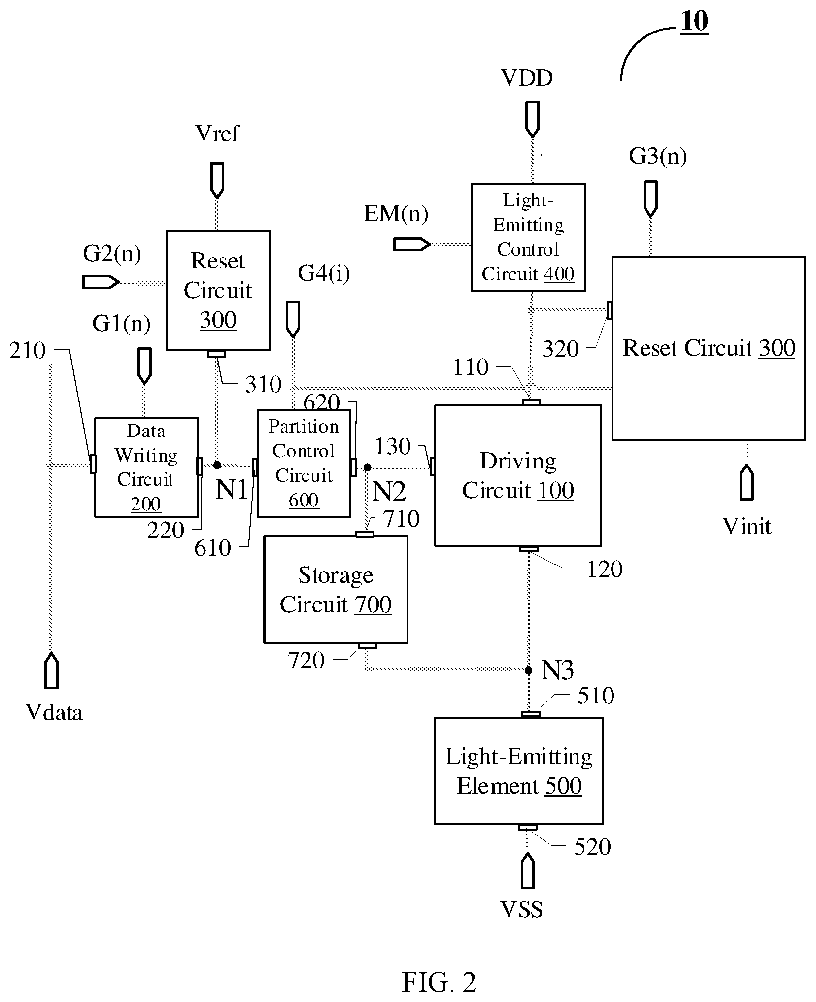 Patent US12347379 Figure 2 – Pixel circuit and driving method thereof, and display device