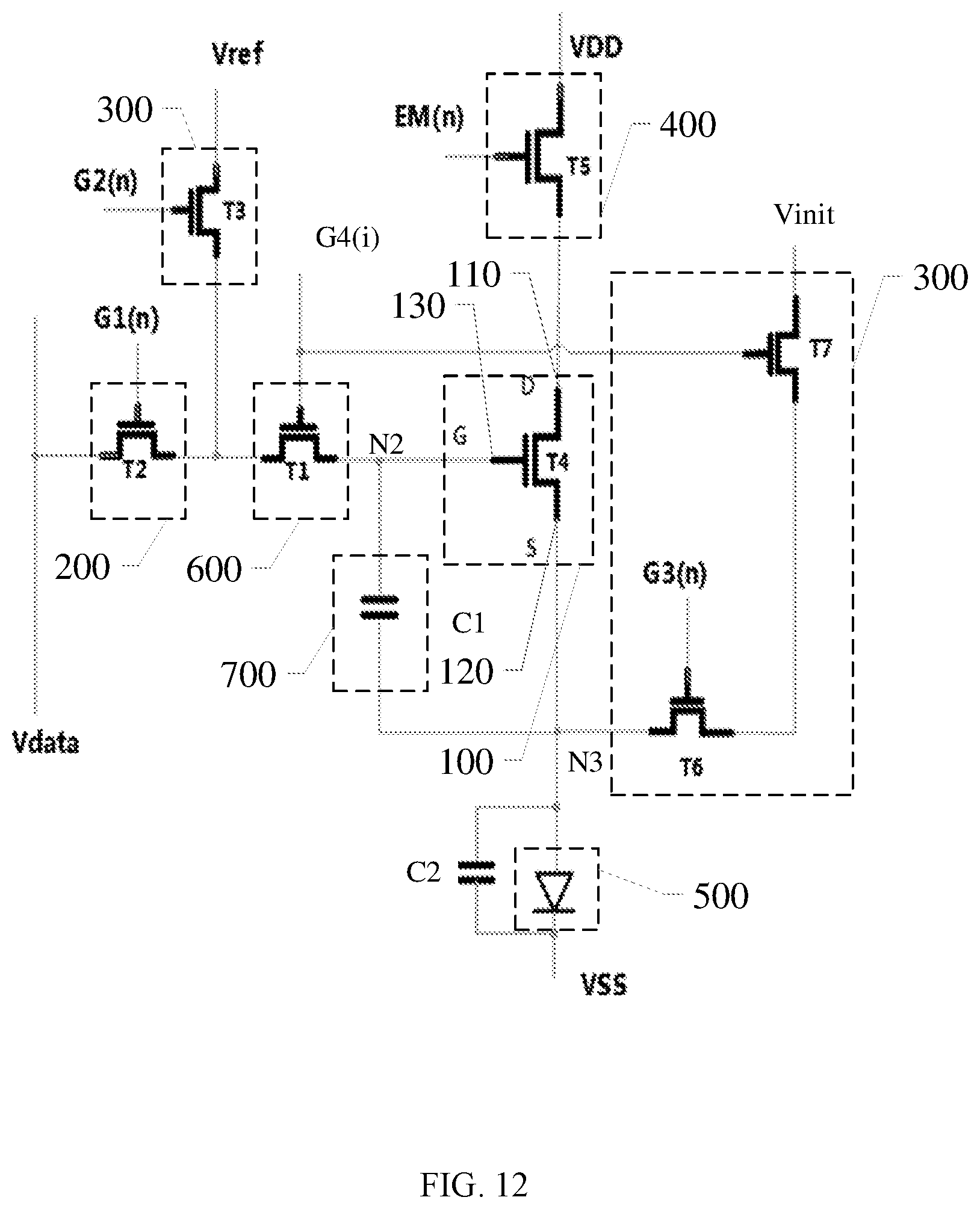 Patent US12347379 Figure 10 – Pixel circuit and driving method thereof, and display device