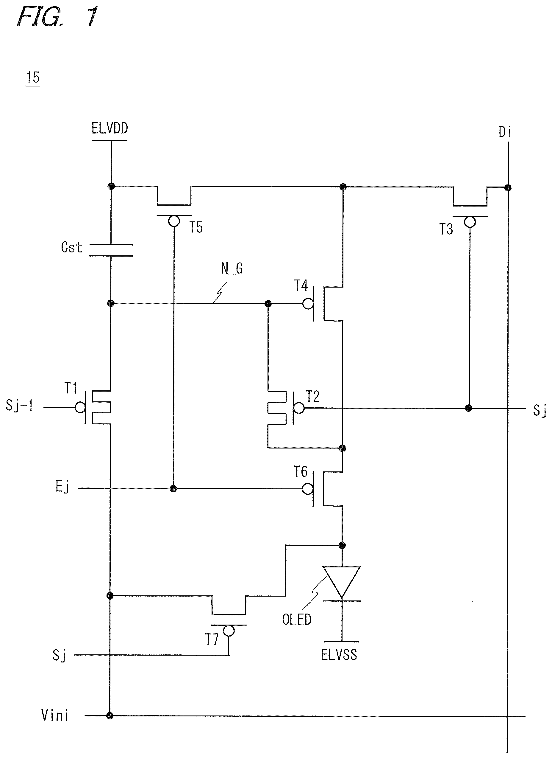Patent US12347383 Figure 1 – Display device