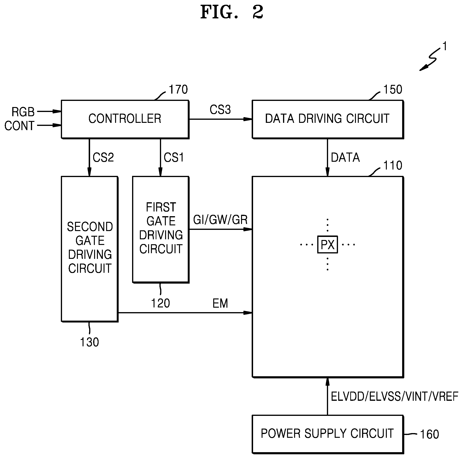 Patent US12347386 Figure 2 – Display apparatus
