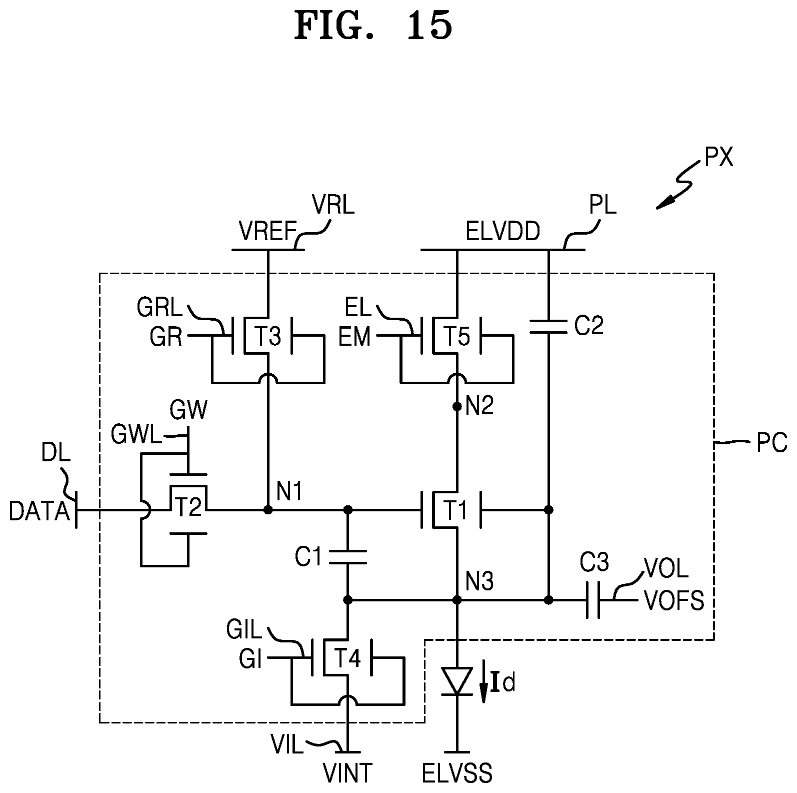 Patent US12347386 Figure 15 – Display apparatus