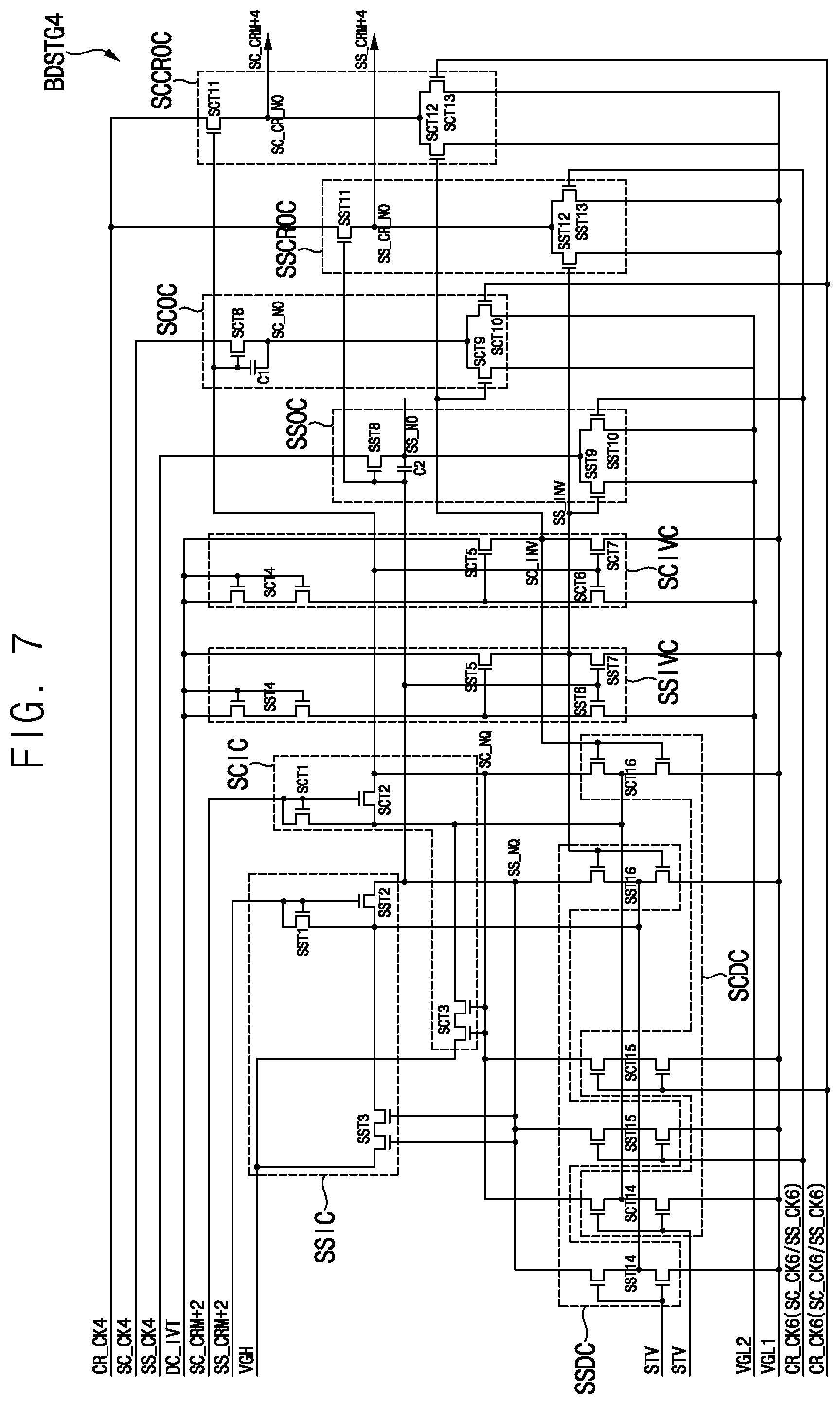 Patent US12347388 Figure 7 – Gate driver and display device