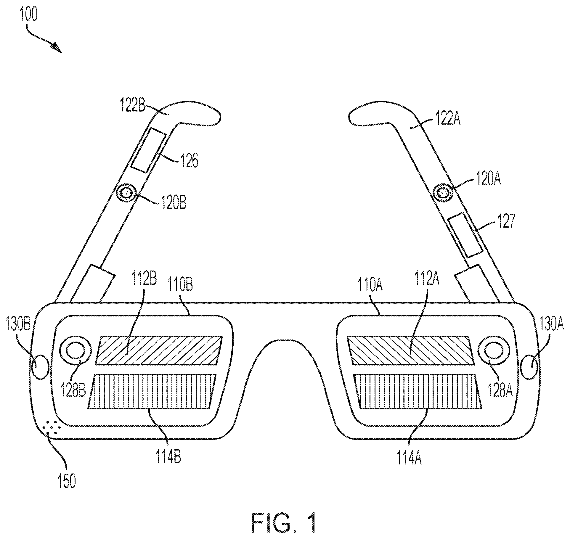 Patent US12347448 — Wearable system speech processing — Figure 1
