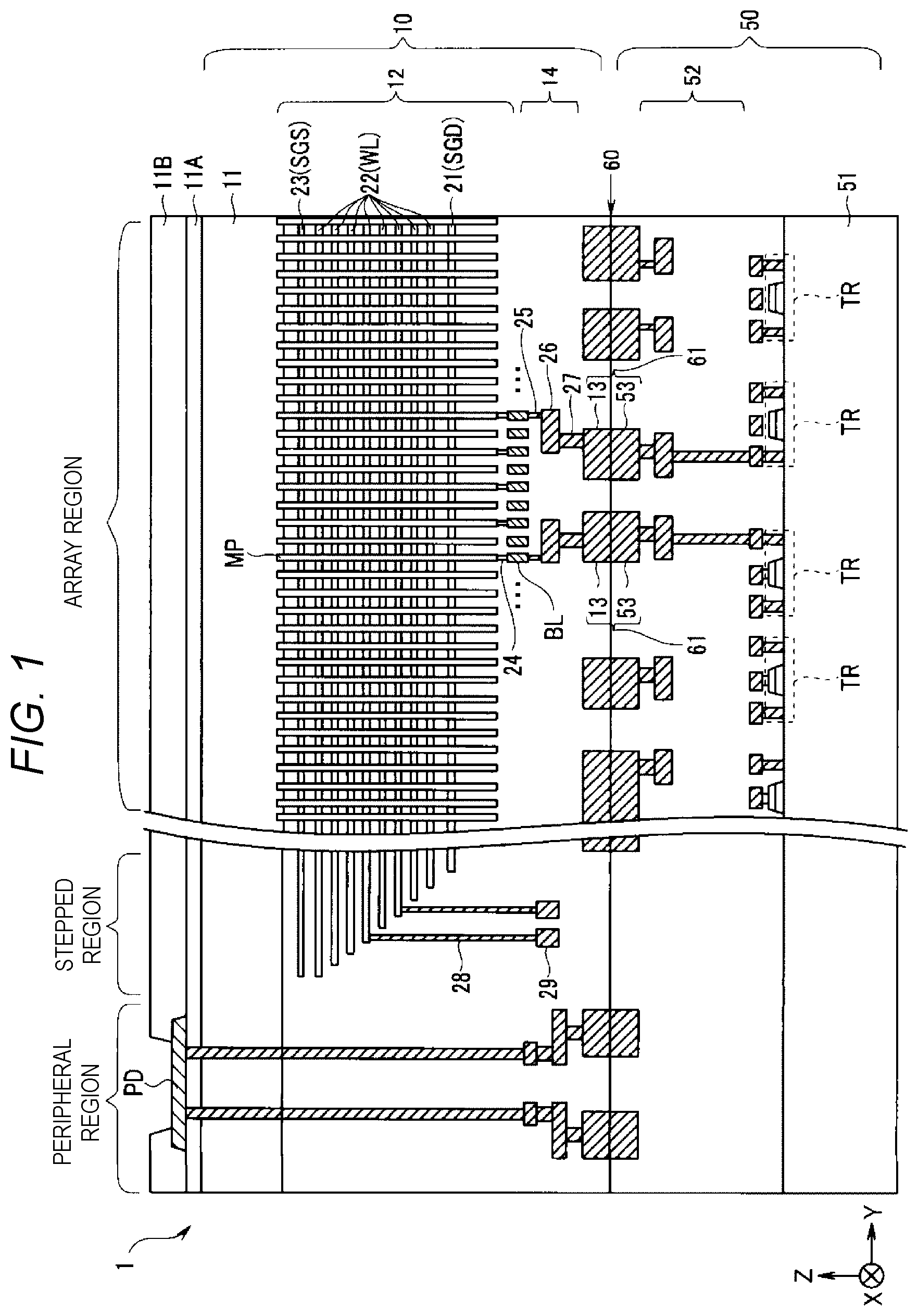 Patent US12347513 — Semiconductor memory device — Figure 1